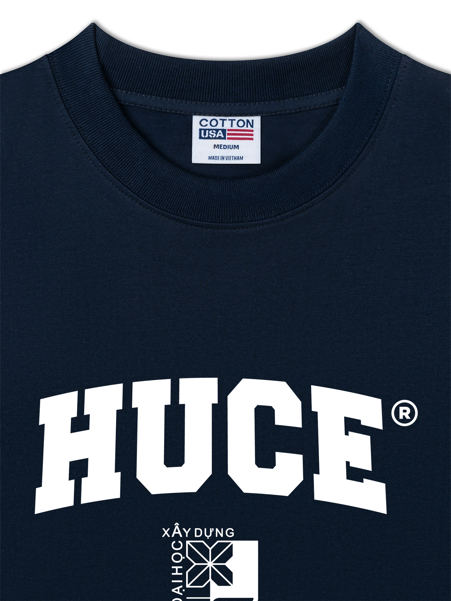 Áo Thun Relaxed Fit HUCE - Hanoi University of Civil Engineering