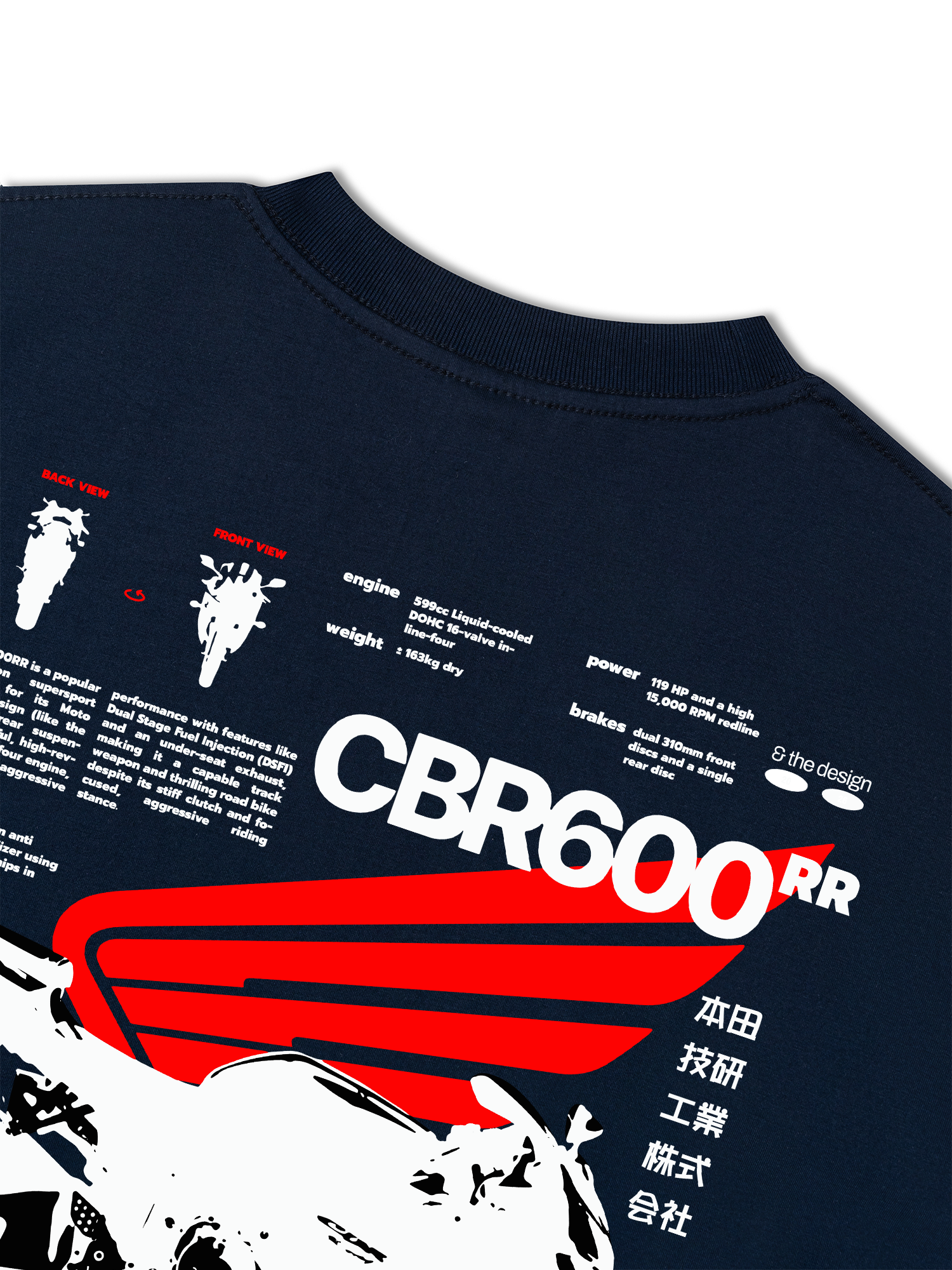 Áo Thun Relaxed Fit CBR 600 RR The Design