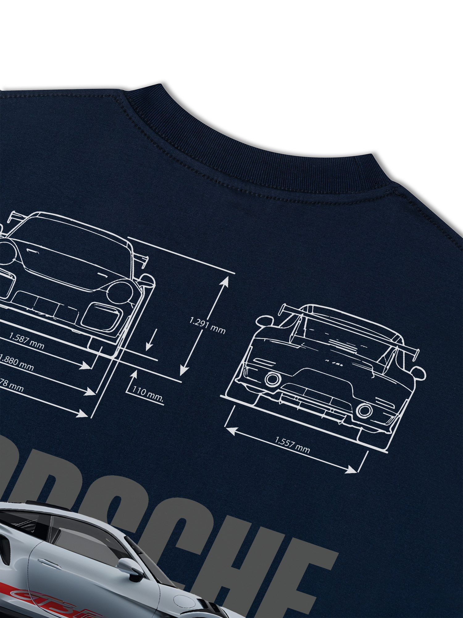 Áo Thun Relaxed Fit Porsche Blueprint 911 GT3 RS