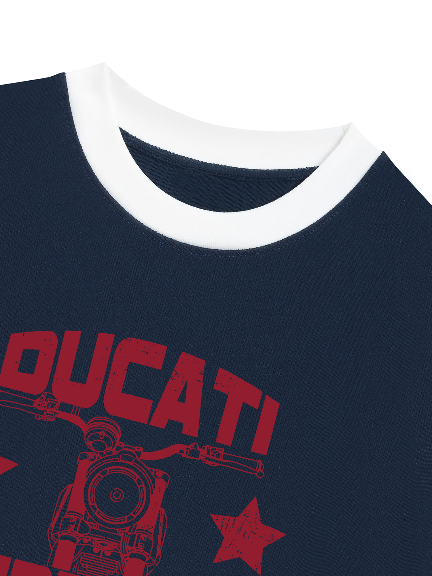Áo Thun Ringer Relaxed Fit Ducati Vintage