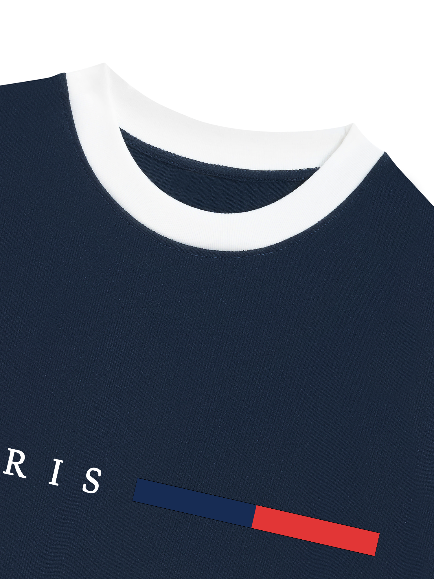 Áo Thun Ringer Relaxed Fit City Paris Basic Logo