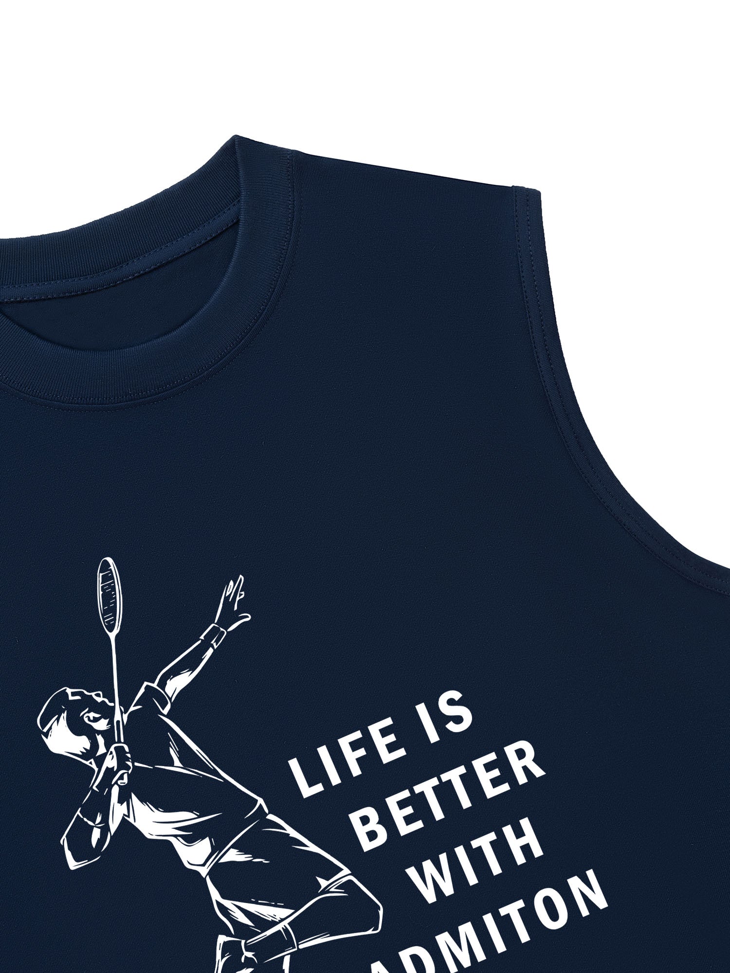 Áo Ba Lỗ Relaxed Fit Badminton Life Is Better With Badminton