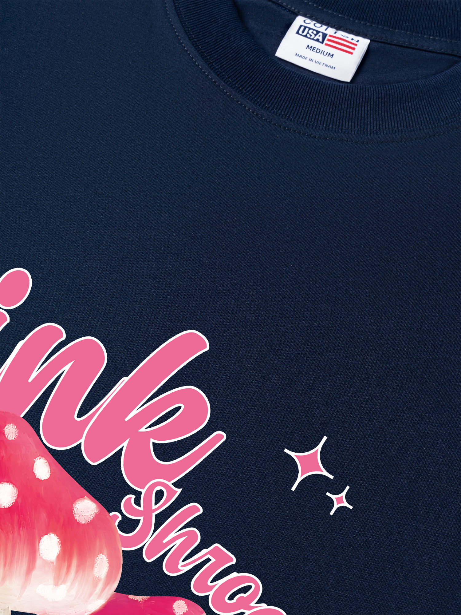 Áo Thun Relaxed Fit Tropical Pink Shrooms