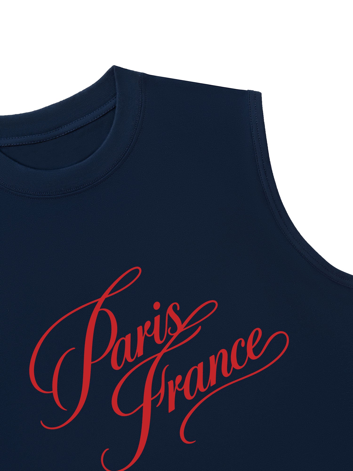Áo Ba Lỗ Relaxed Fit Red Paris France