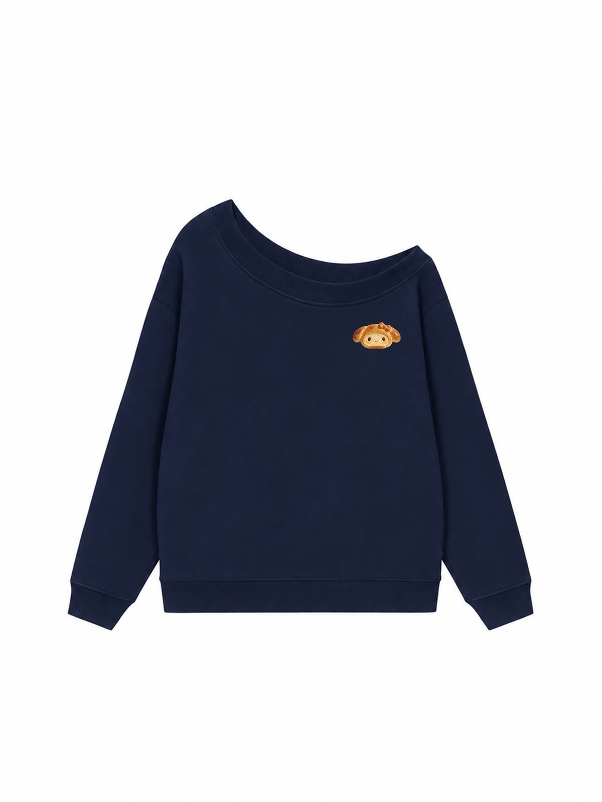 Áo Sweater Lệch Vai Nỉ Hai Da Bready Cutie