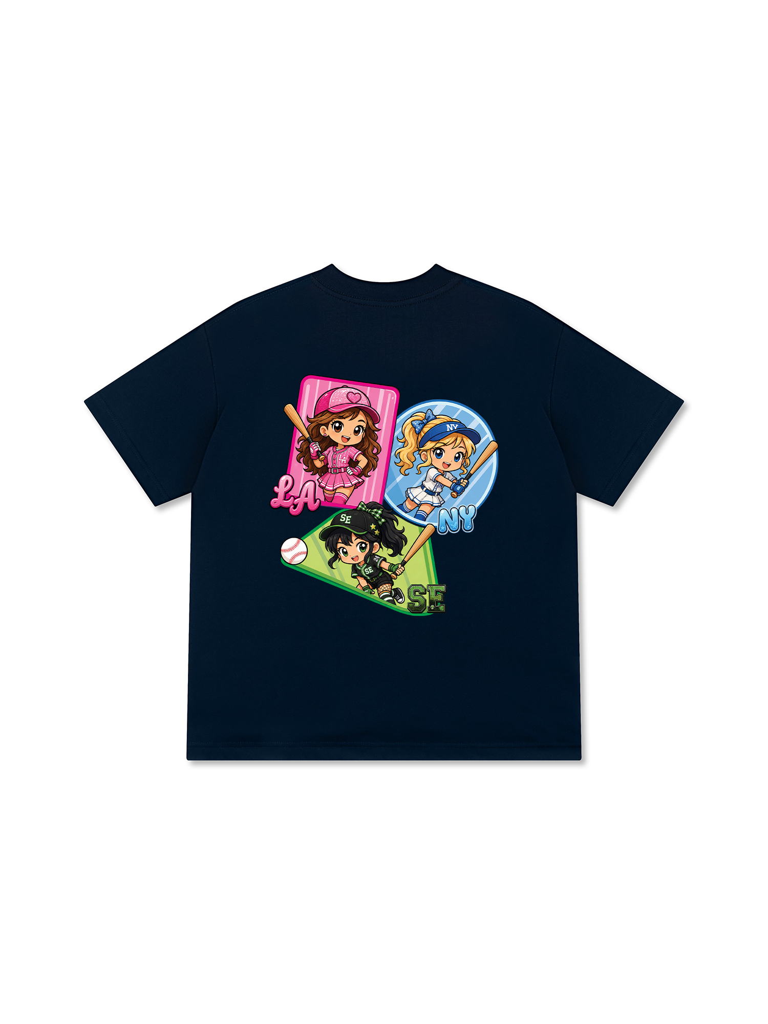 Áo Thun Relaxed Fit Baseball PowerGirl