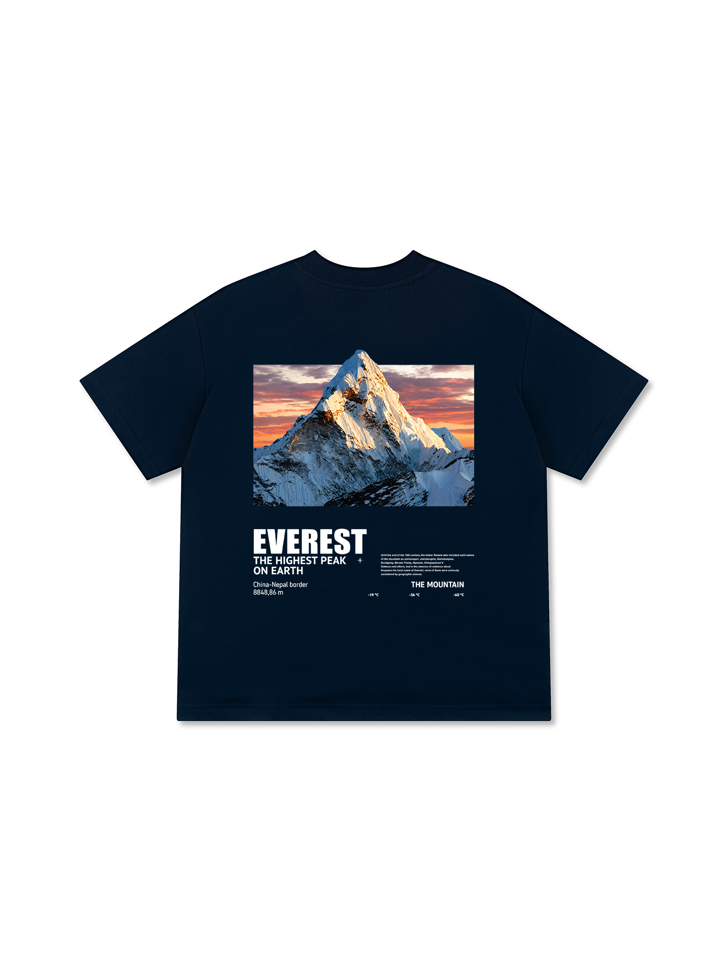 Áo Thun Relaxed Fit Adventure Everest The Highest Peak On Earth