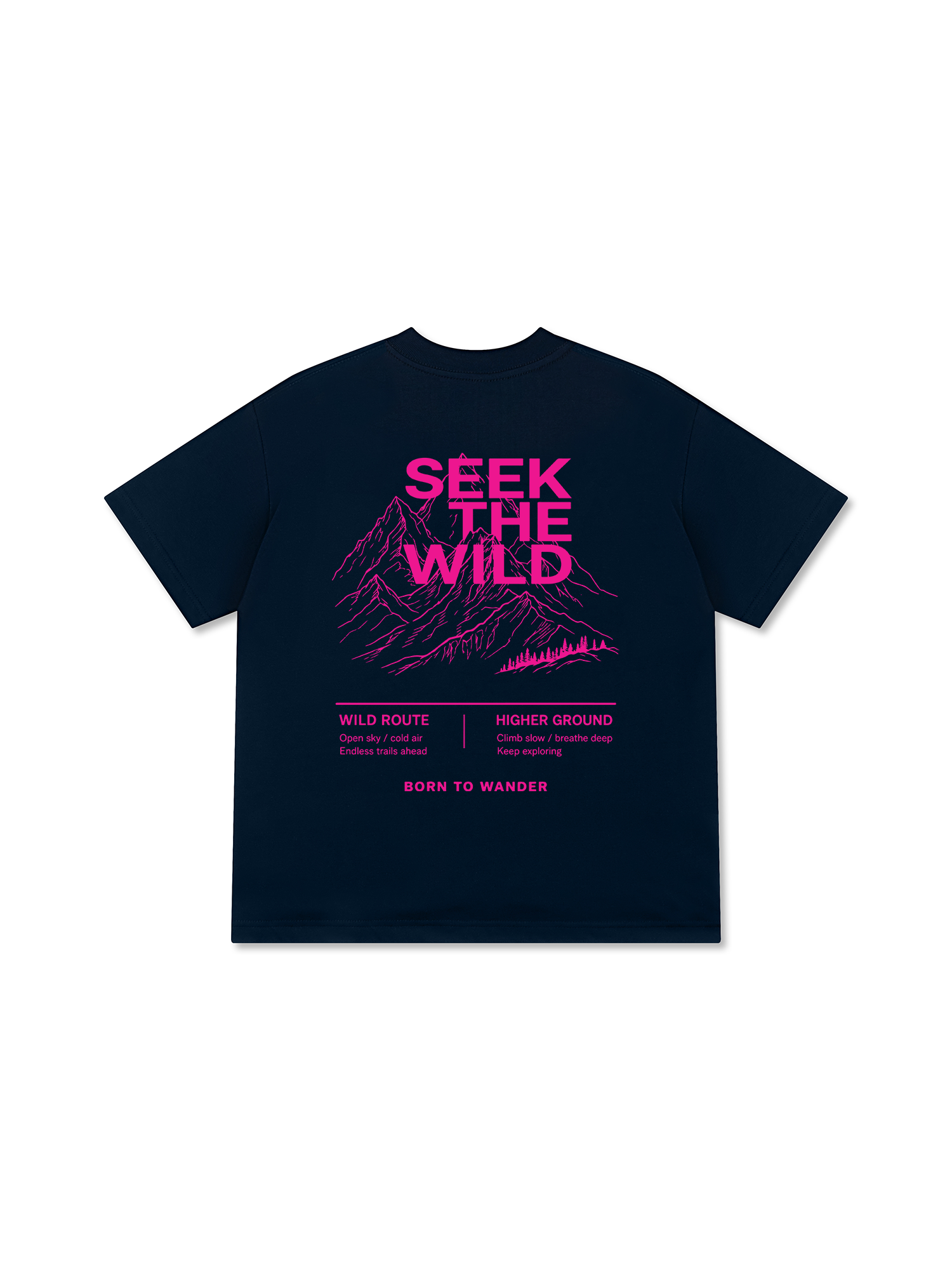 Áo Thun Relaxed Fit Adventure Pink Seek The Wild 9