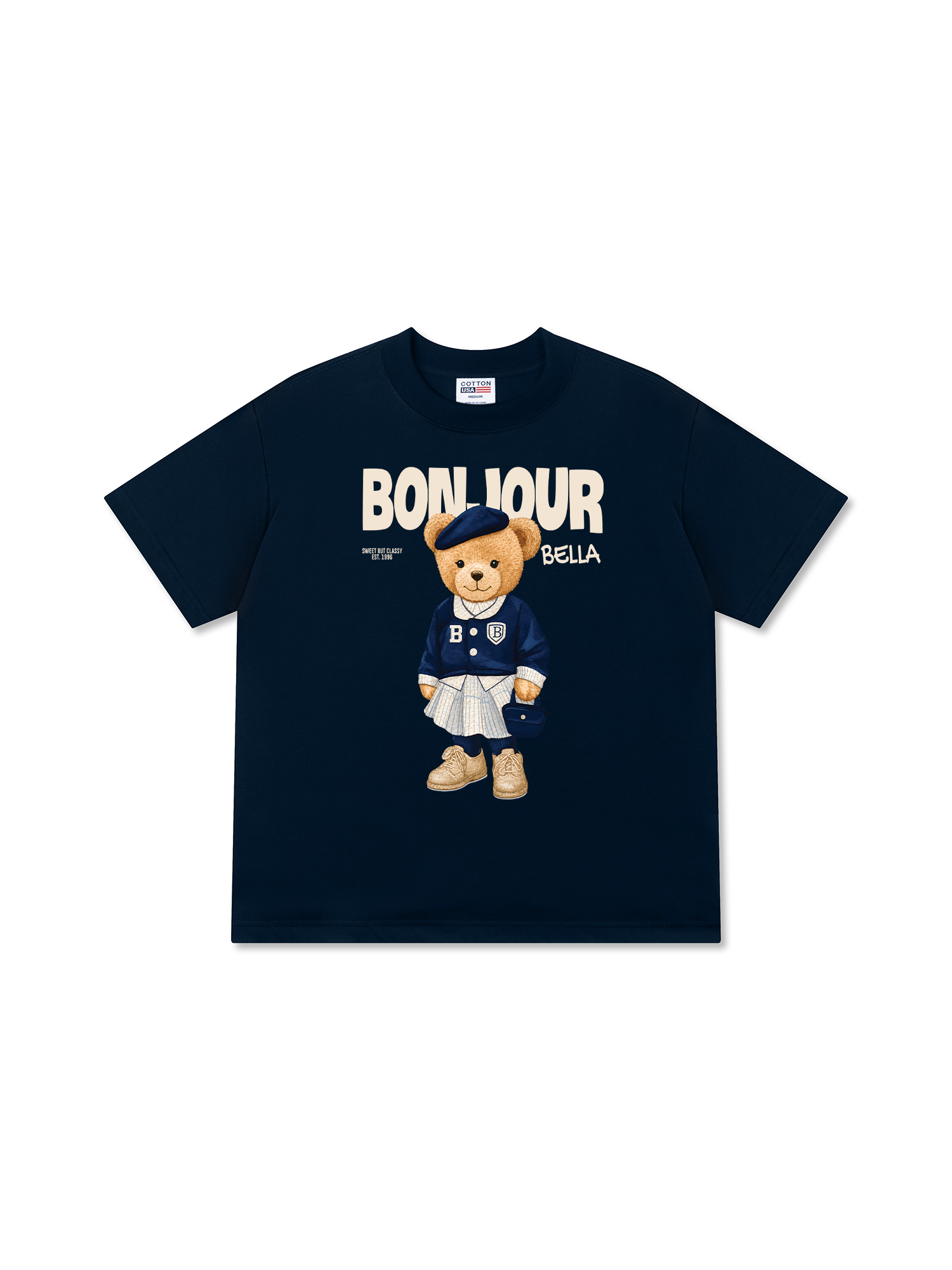 Áo Thun Relaxed Fit Bear Town Bonjour Bella