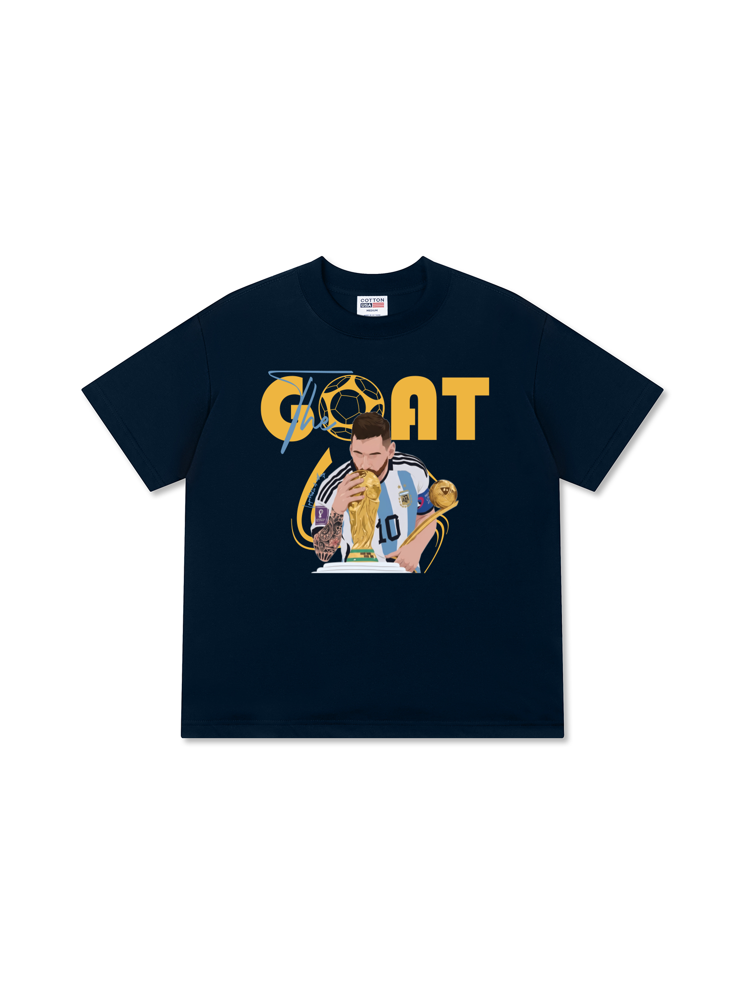 Áo Thun Relaxed Fit Soccer The Goat No 1