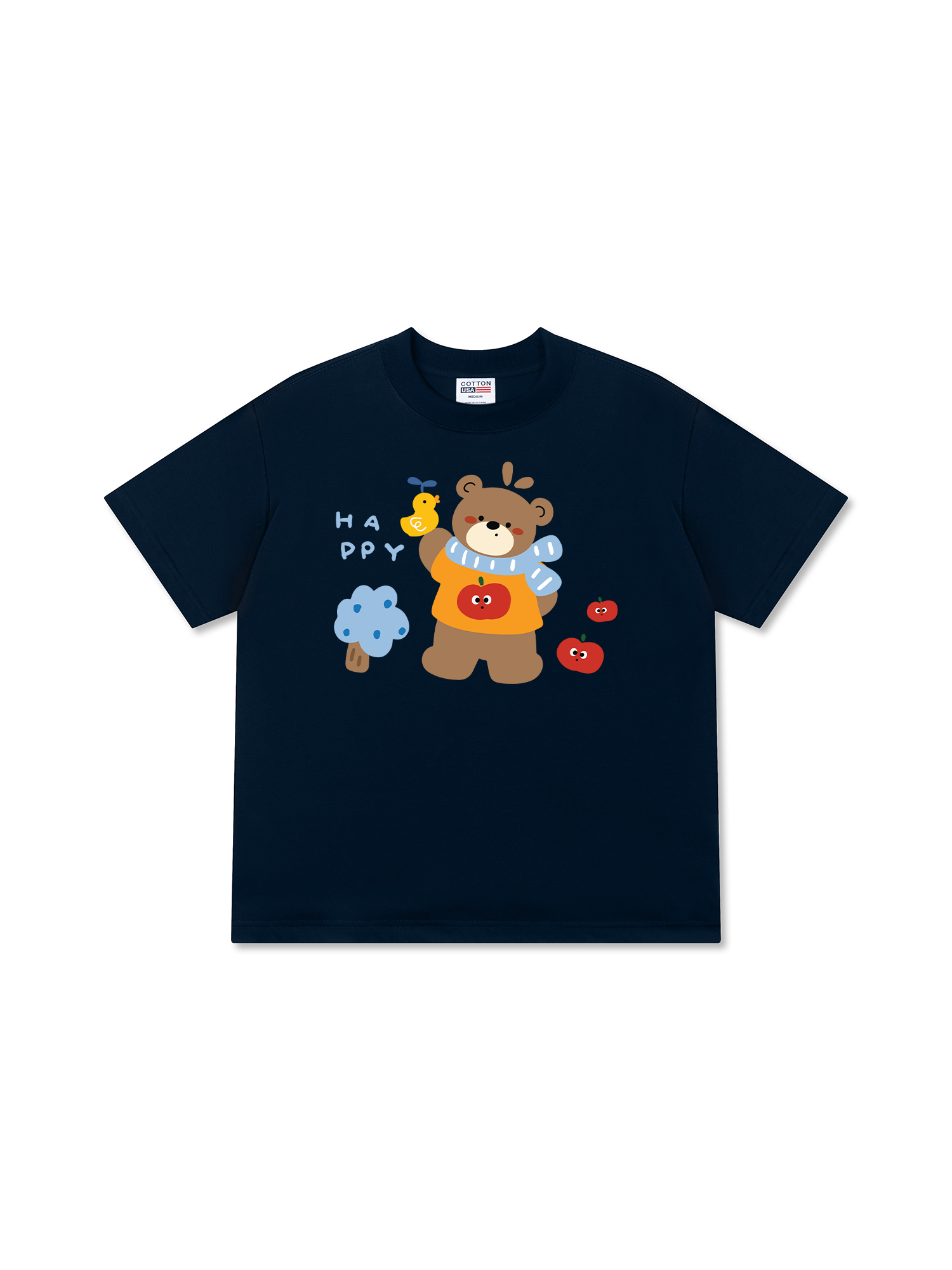 Áo Thun Relaxed Fit Bear Town Happy Bear