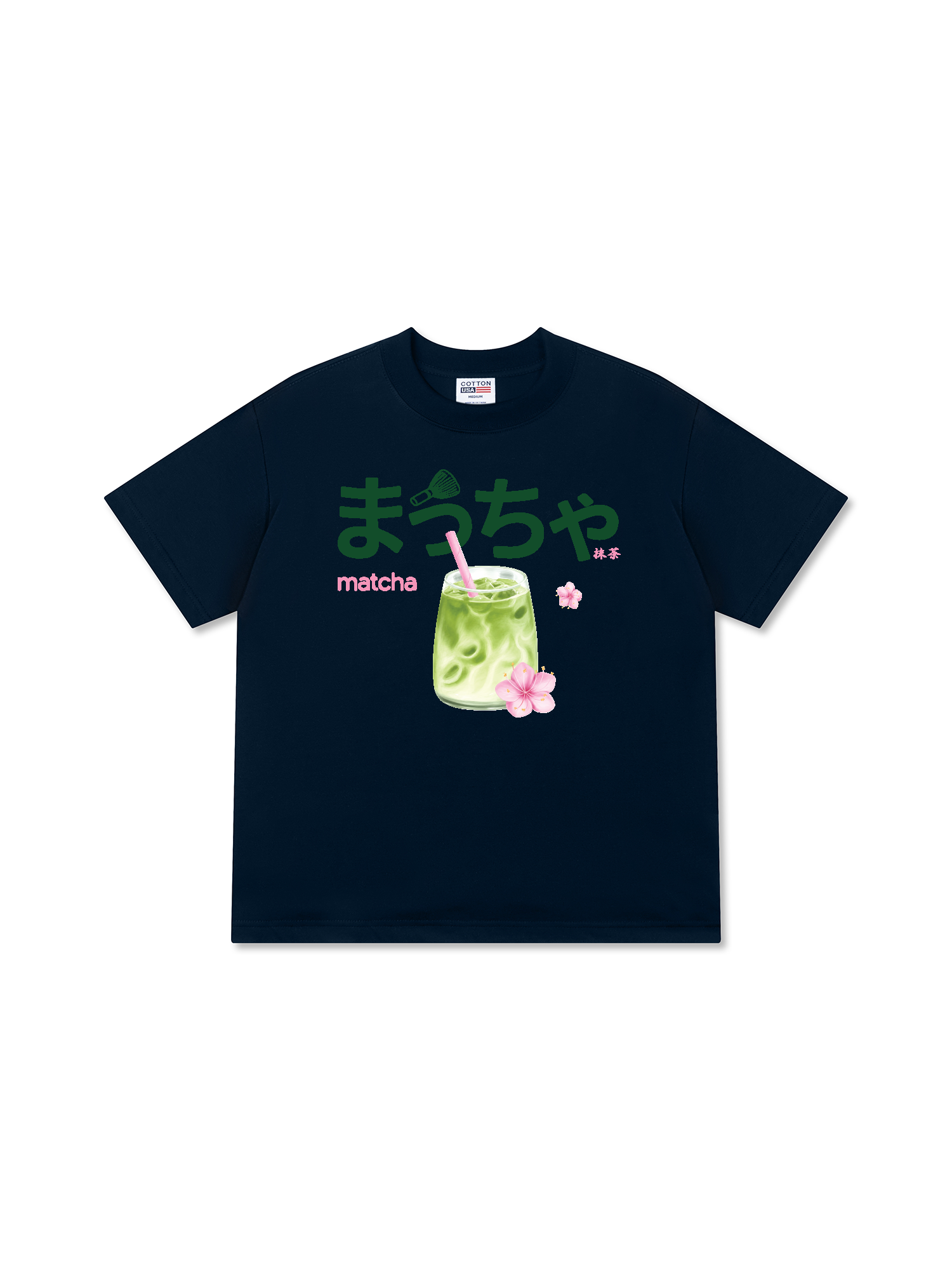 Áo Thun Relaxed Fit Daily Cup Matcha And Flower
