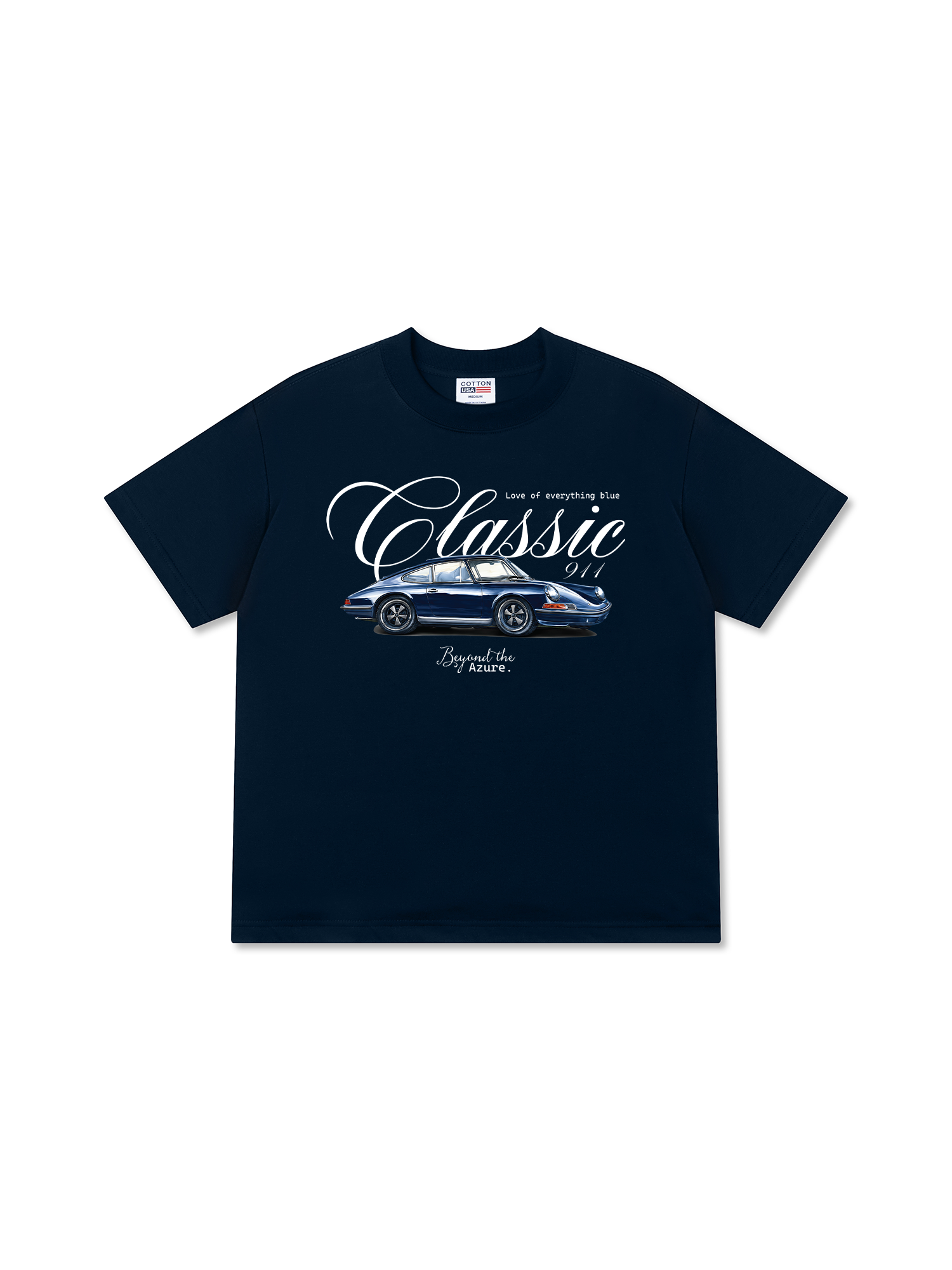 Áo Thun Relaxed Fit  Car Love Of Everything Blue Classic 911