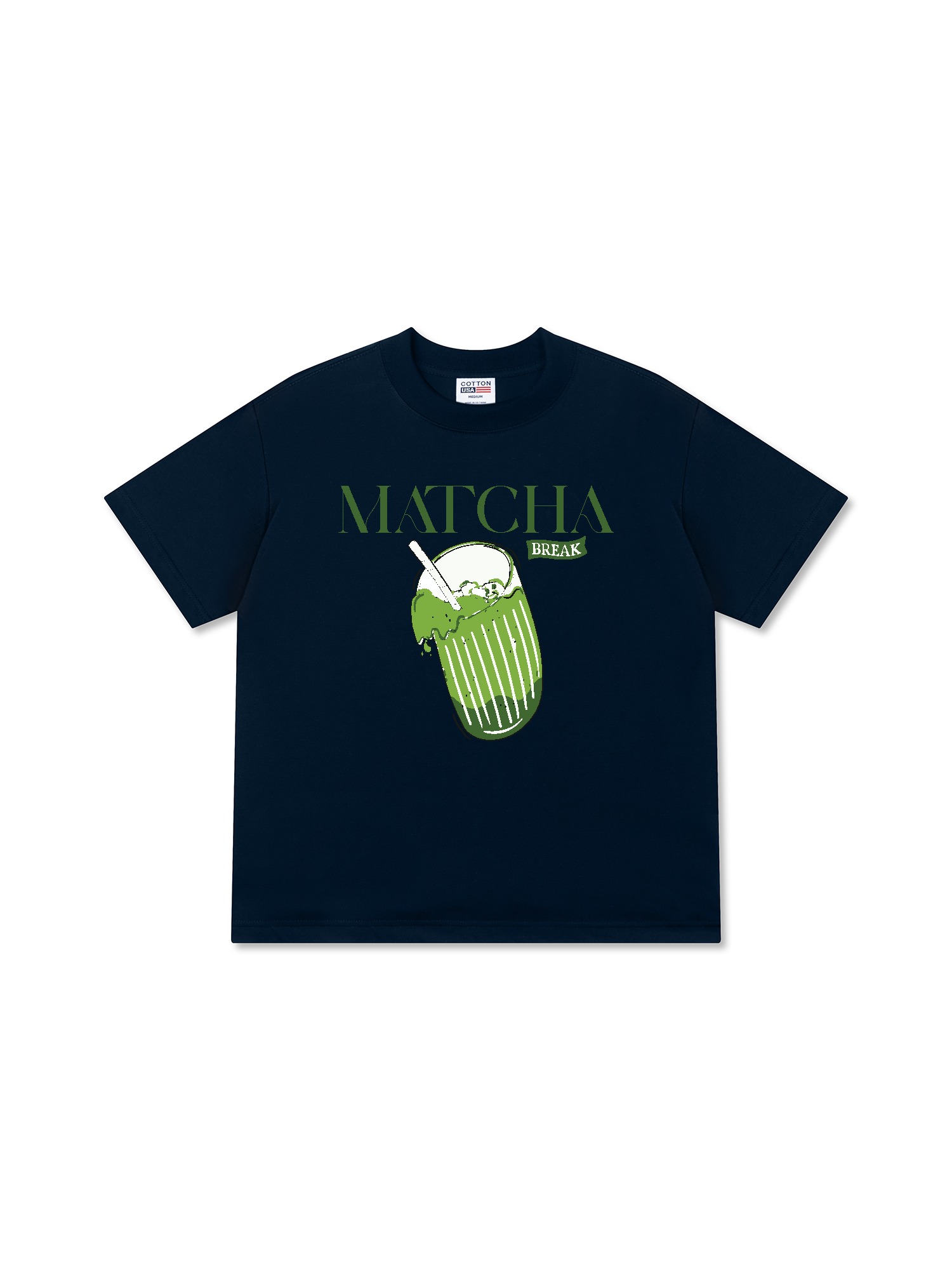 Áo Thun Relaxed Fit Daily Cup Matcha Đá Xay