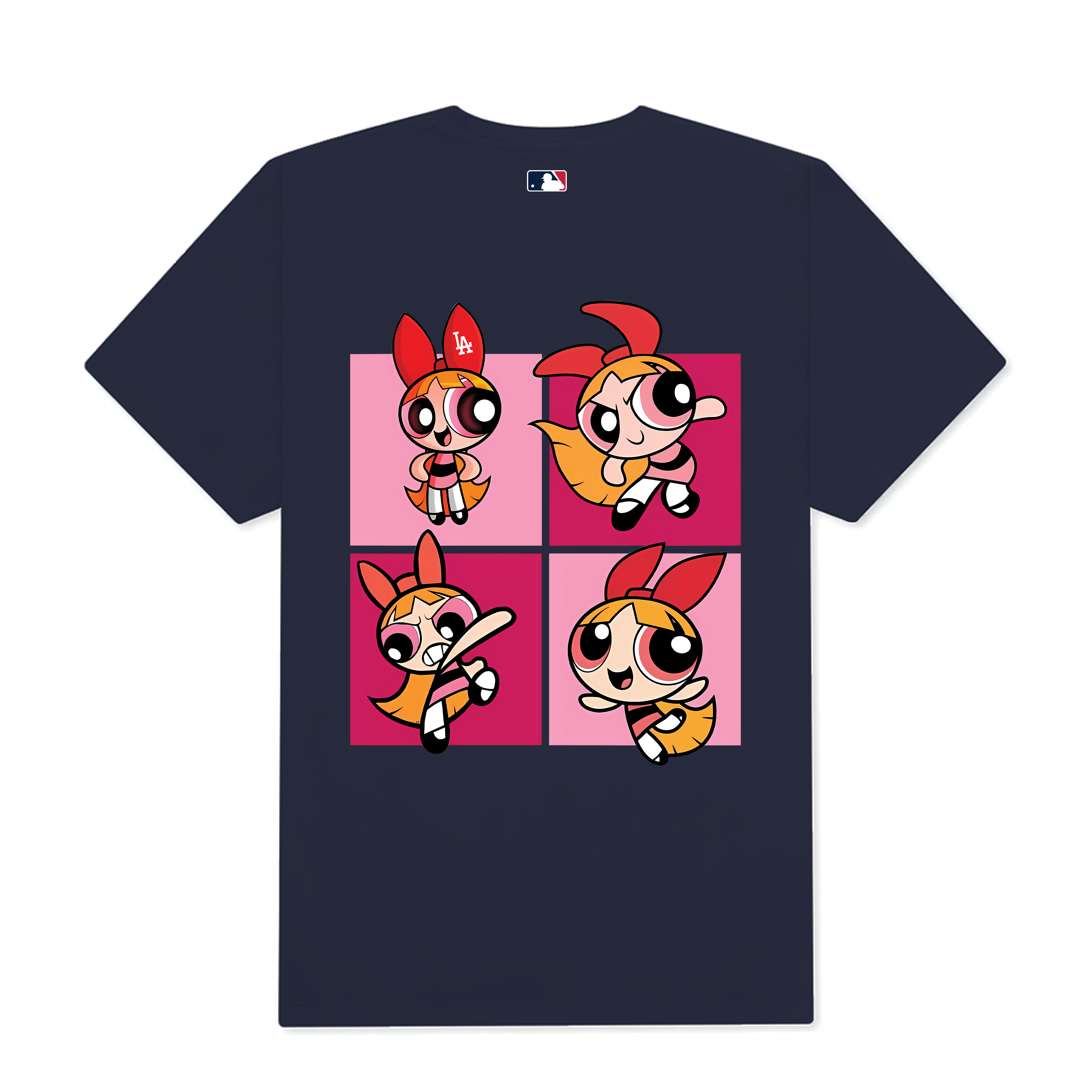 MLB LA The Powerpuff Girls Pink T-Shirt