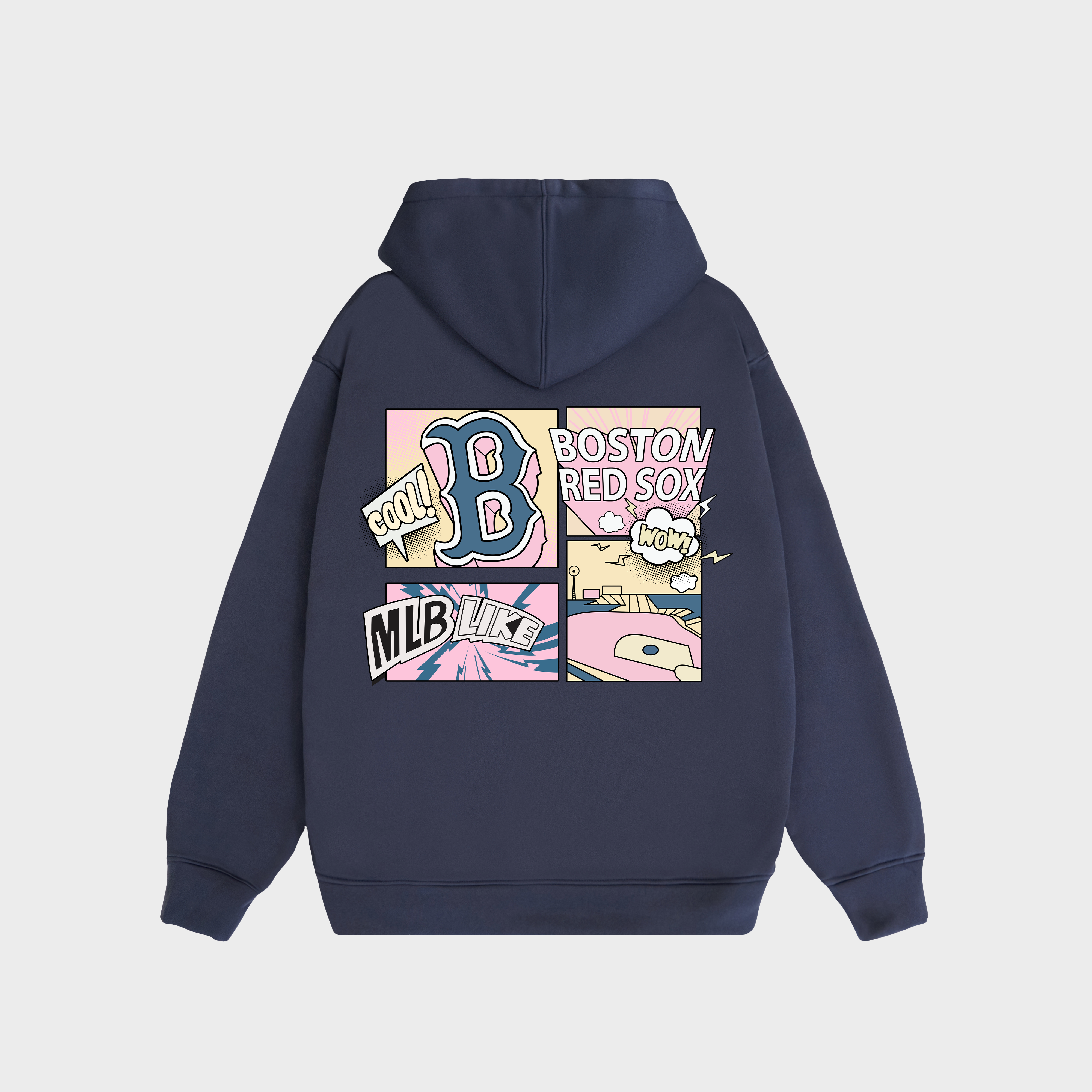 MLB Boston Red Sox Like Cartoon Hoodie