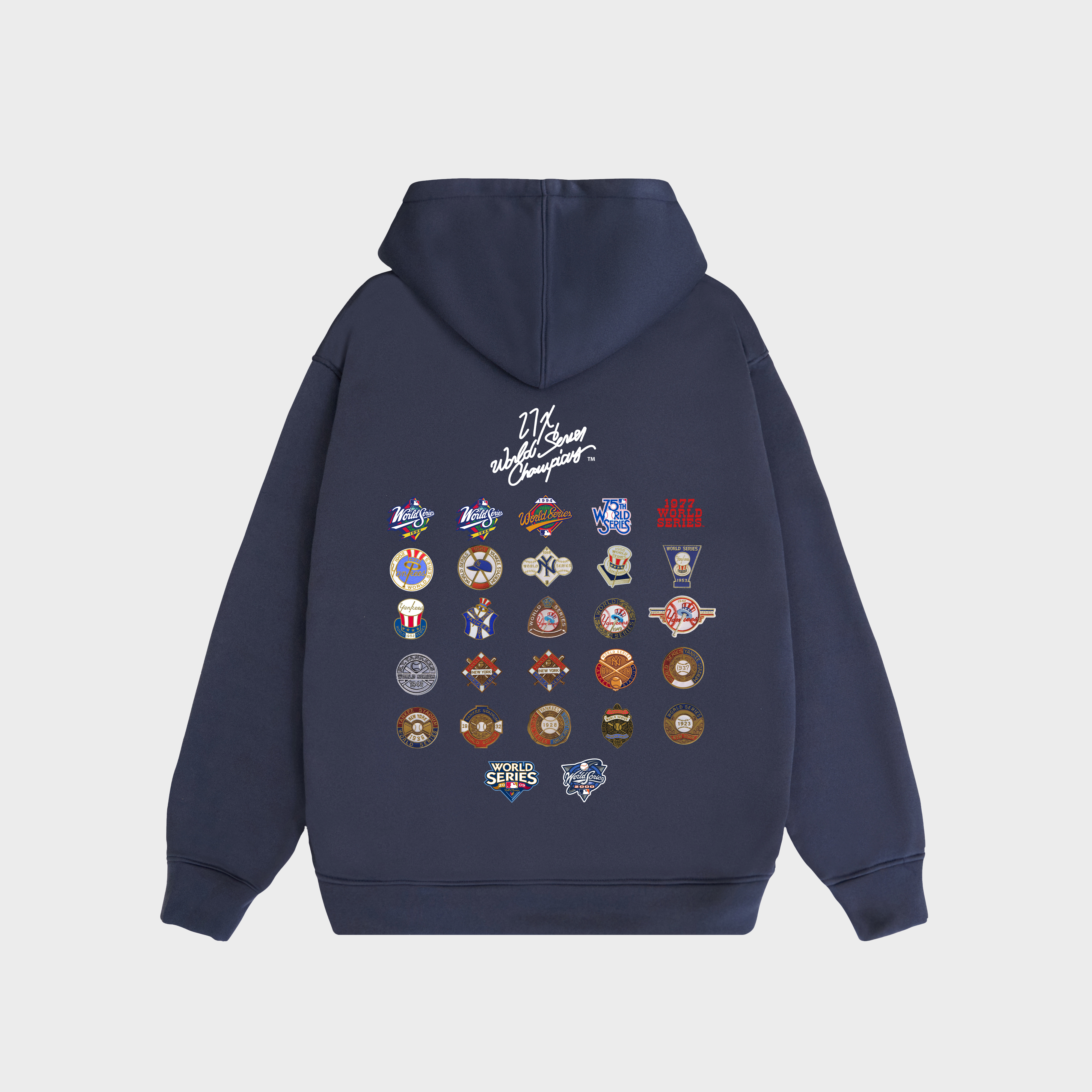 MLB New York Yankees Logos History Hoodie