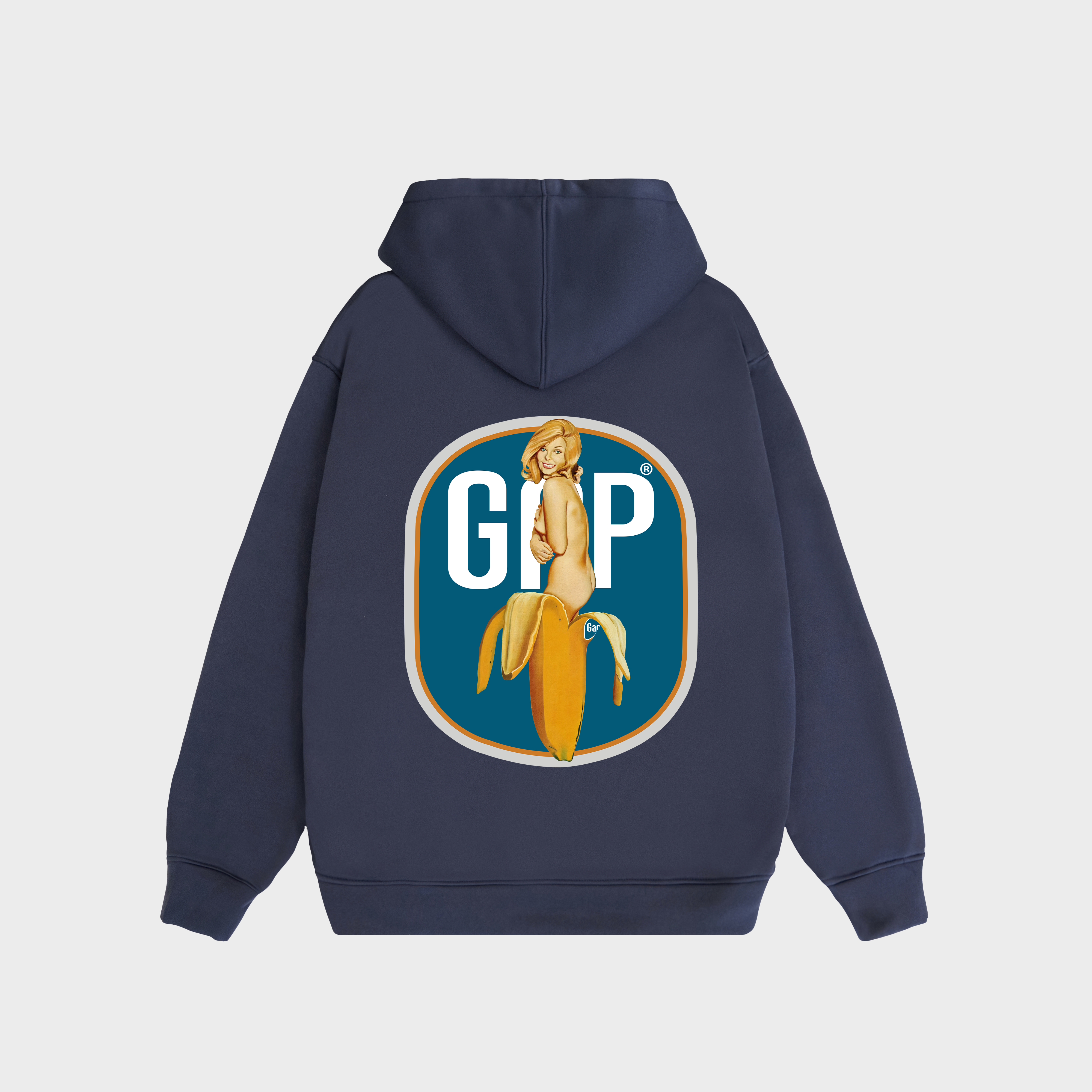 GIRL SEXY AND BANANA HOODIE / NAVY