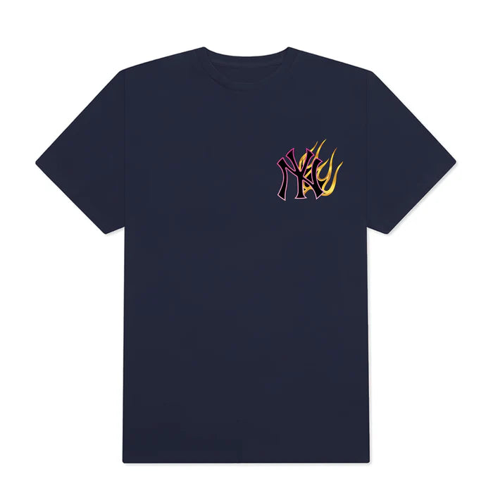 Flash Sale MLB New York Yankees Purple Fire T-Shirt