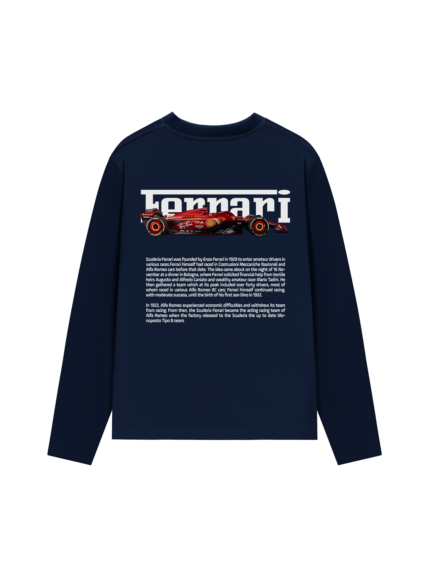 Áo Thun Dài Tay Ferrari Enzo Leon