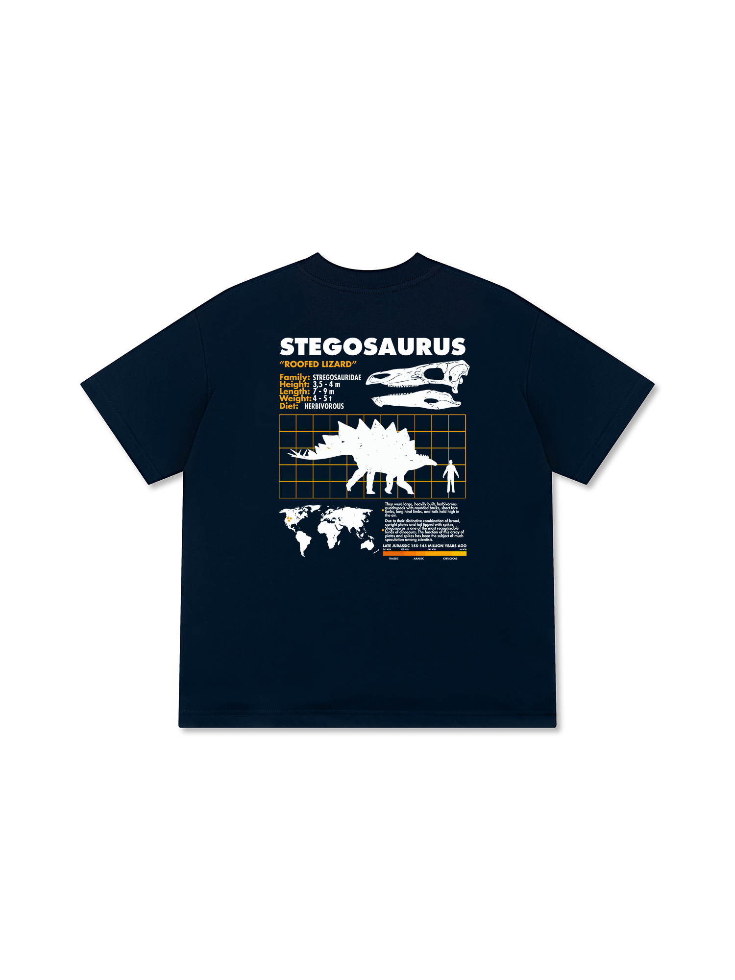 Áo Thun Relaxed Fit Analysis Table Stegosaurus