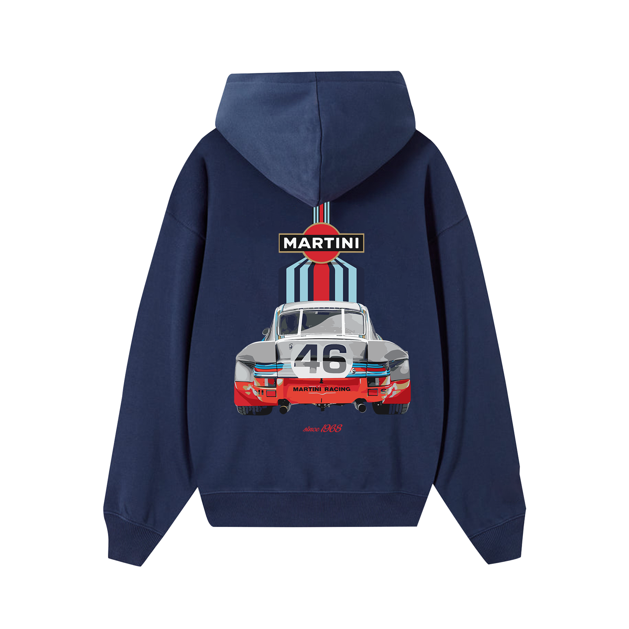 Porsche Martini Since 1968 Racing Hoodie