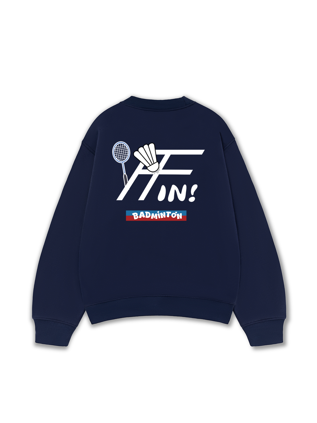 Áo Sweater Nỉ Hai Da Badminton In