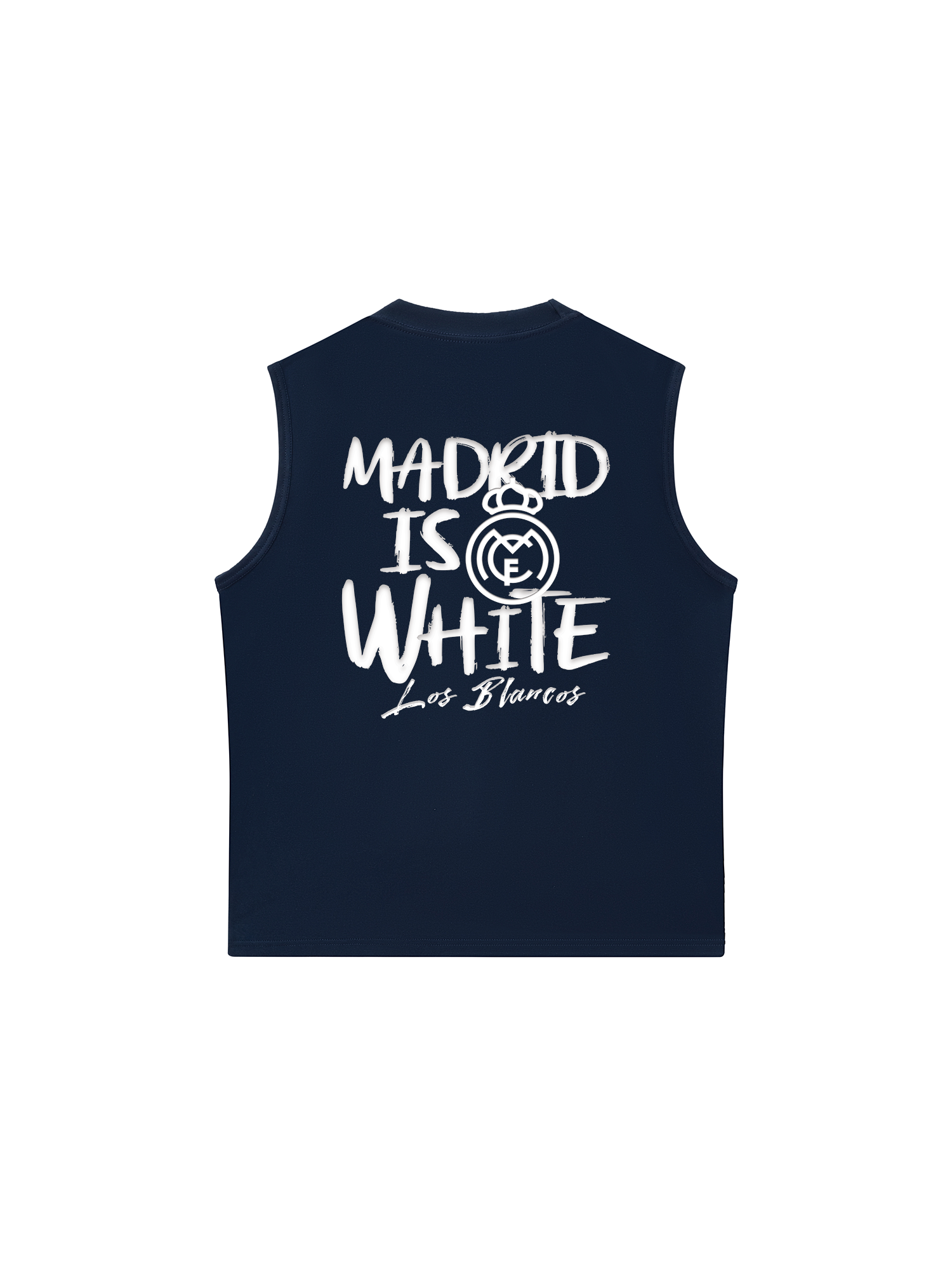 Áo Ba Lỗ Relaxed Fit Real Marid Marid Is White