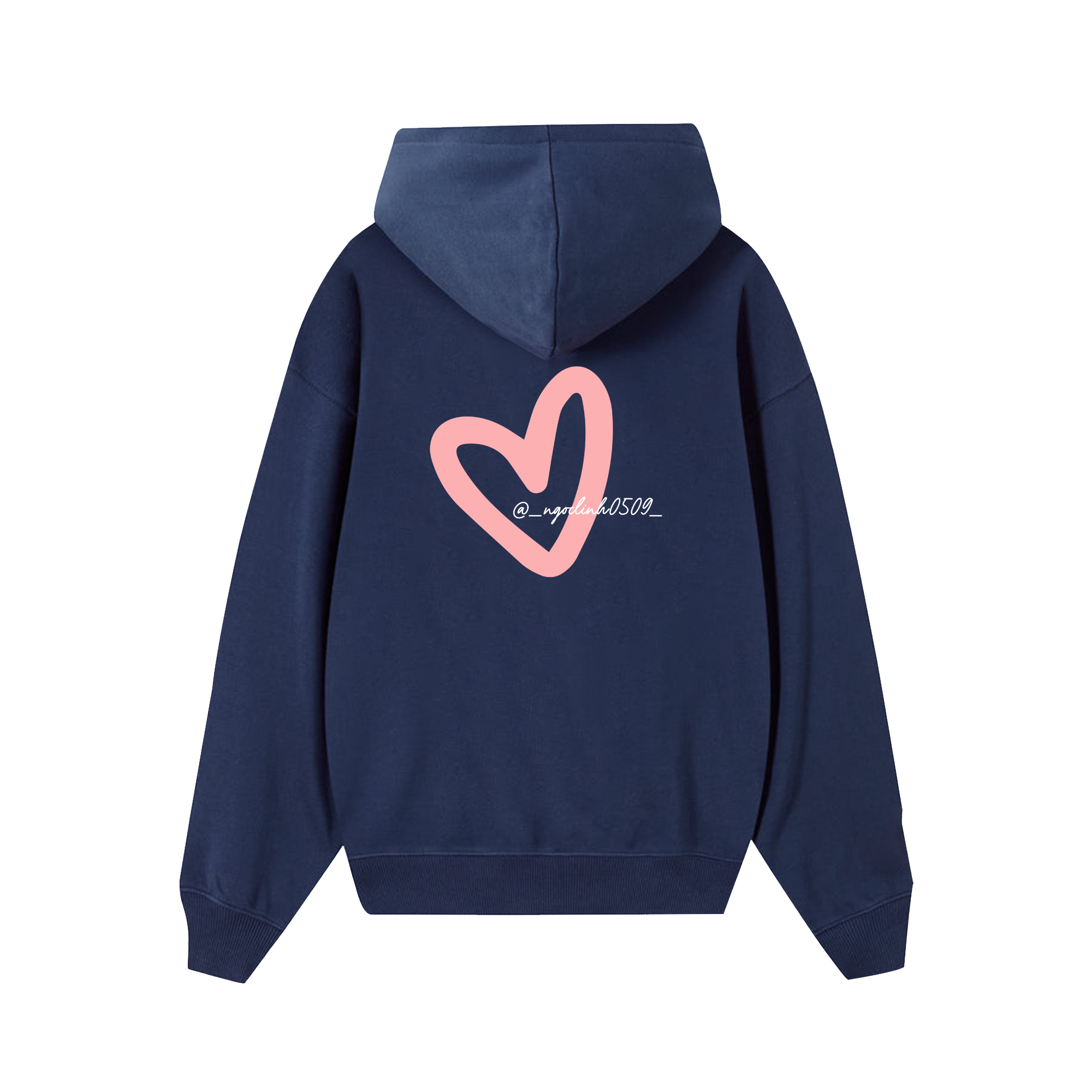 Custom Couple Heart Instagram Hoodie