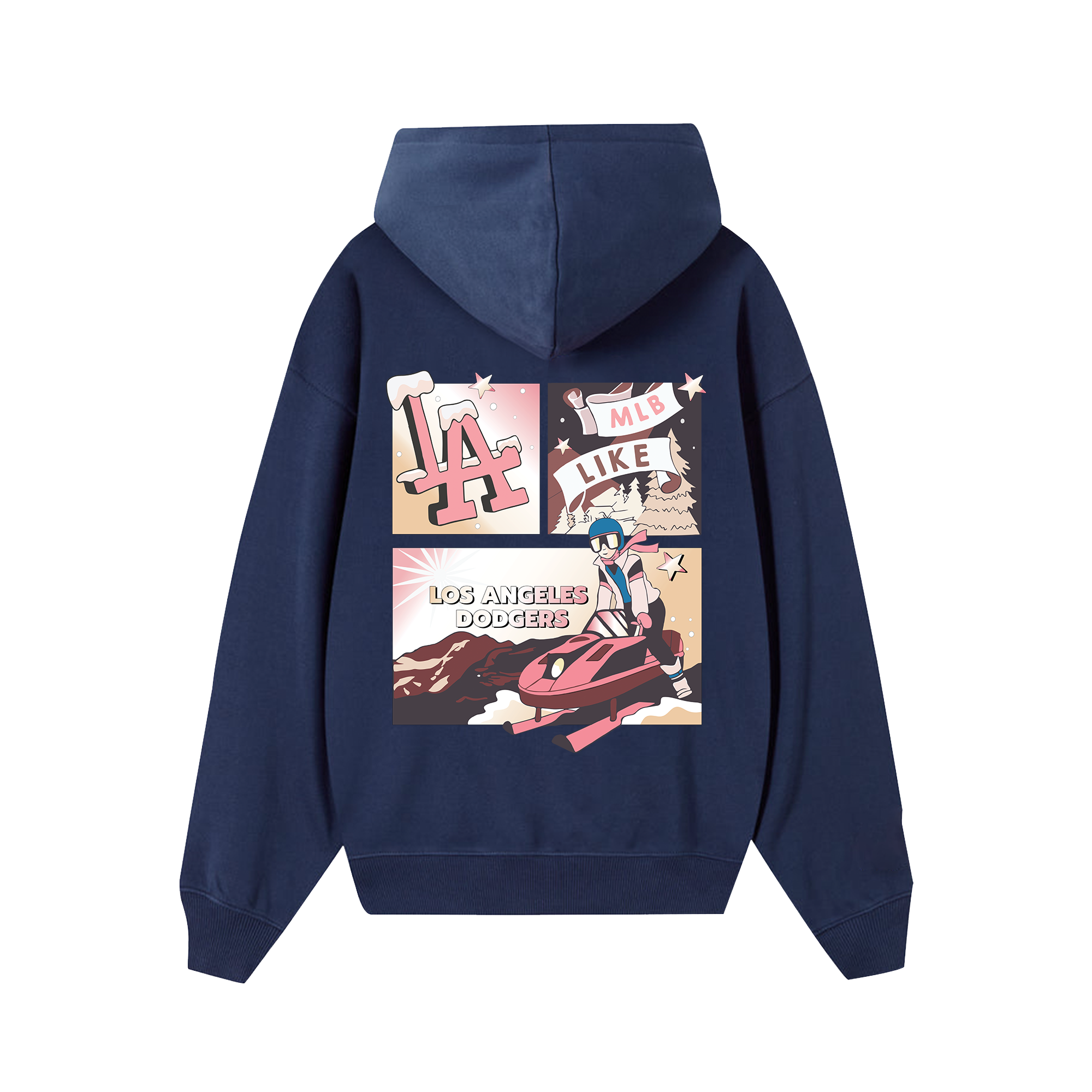 MLB Los Angeles Dodgers Skiing Girl Hoodie