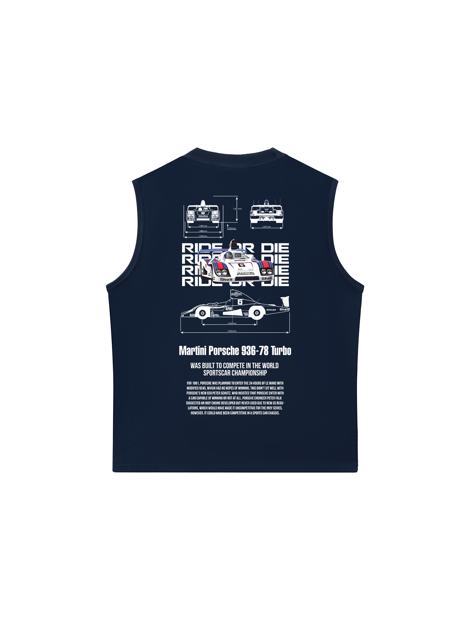 Áo Ba Lỗ Relaxed Fit Porsche Martini 936-78 Turbo