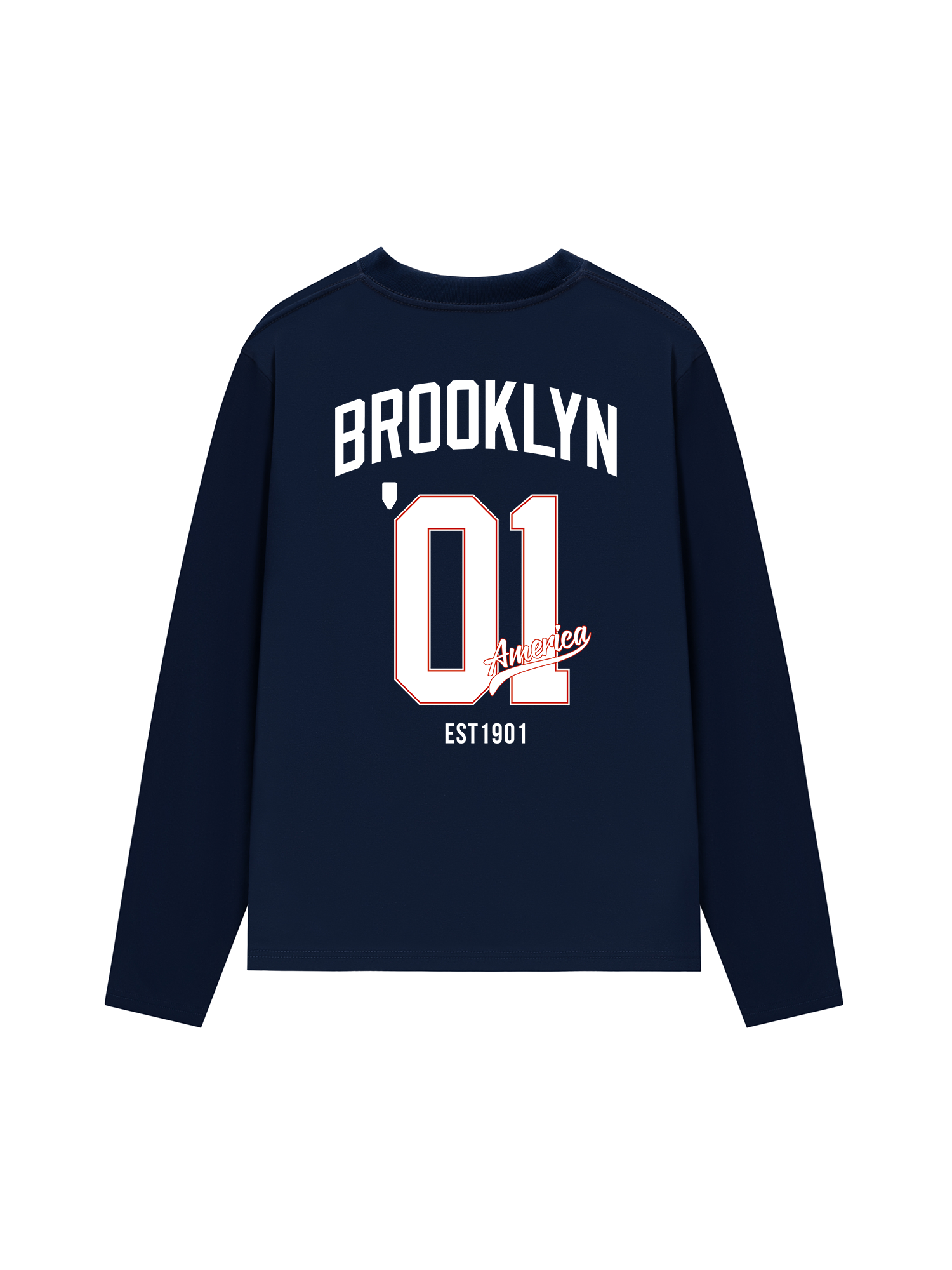 Áo Thun Dài Tay Baseball Brooklyn America