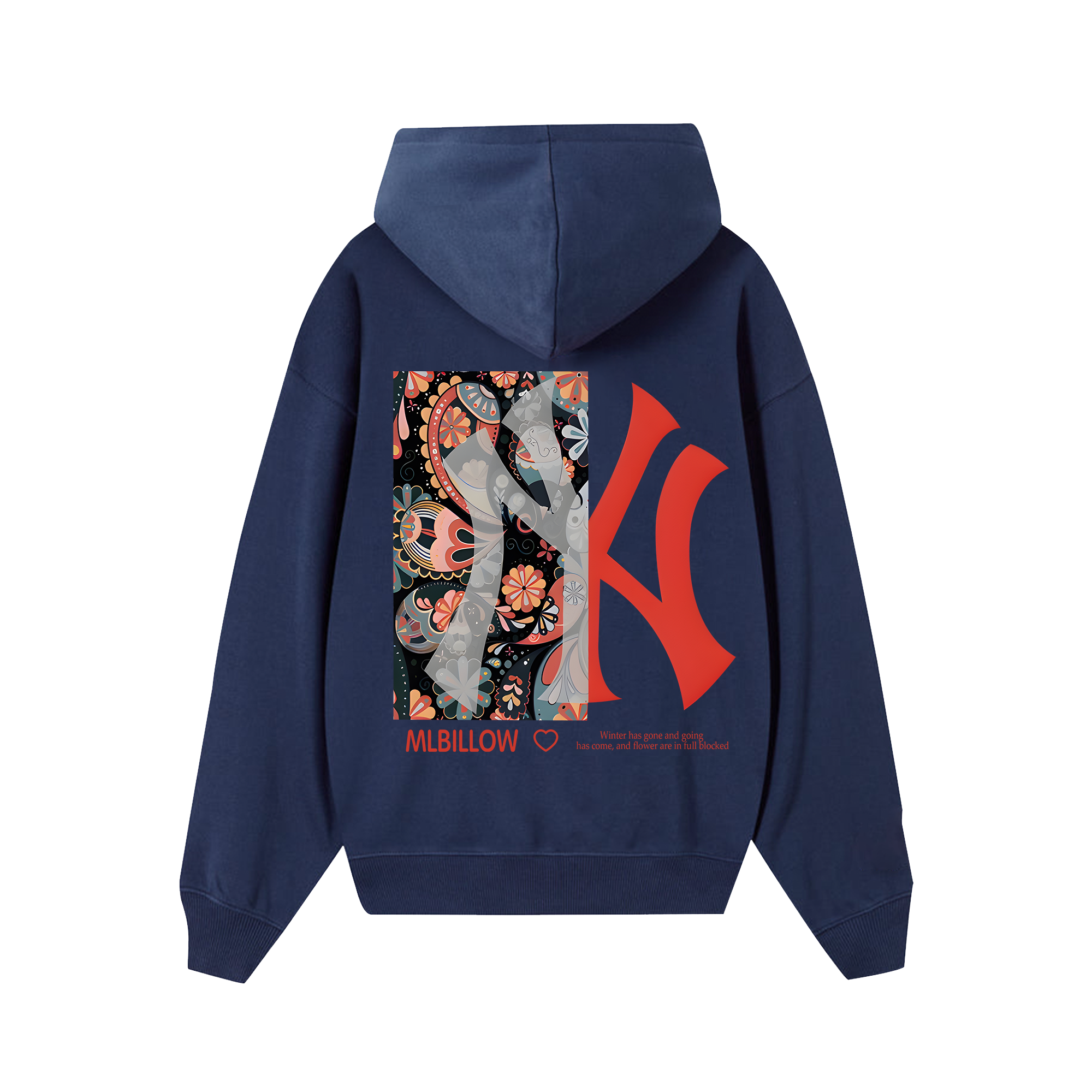 MLB Floral Red Flower MLBILLOW Hoodie