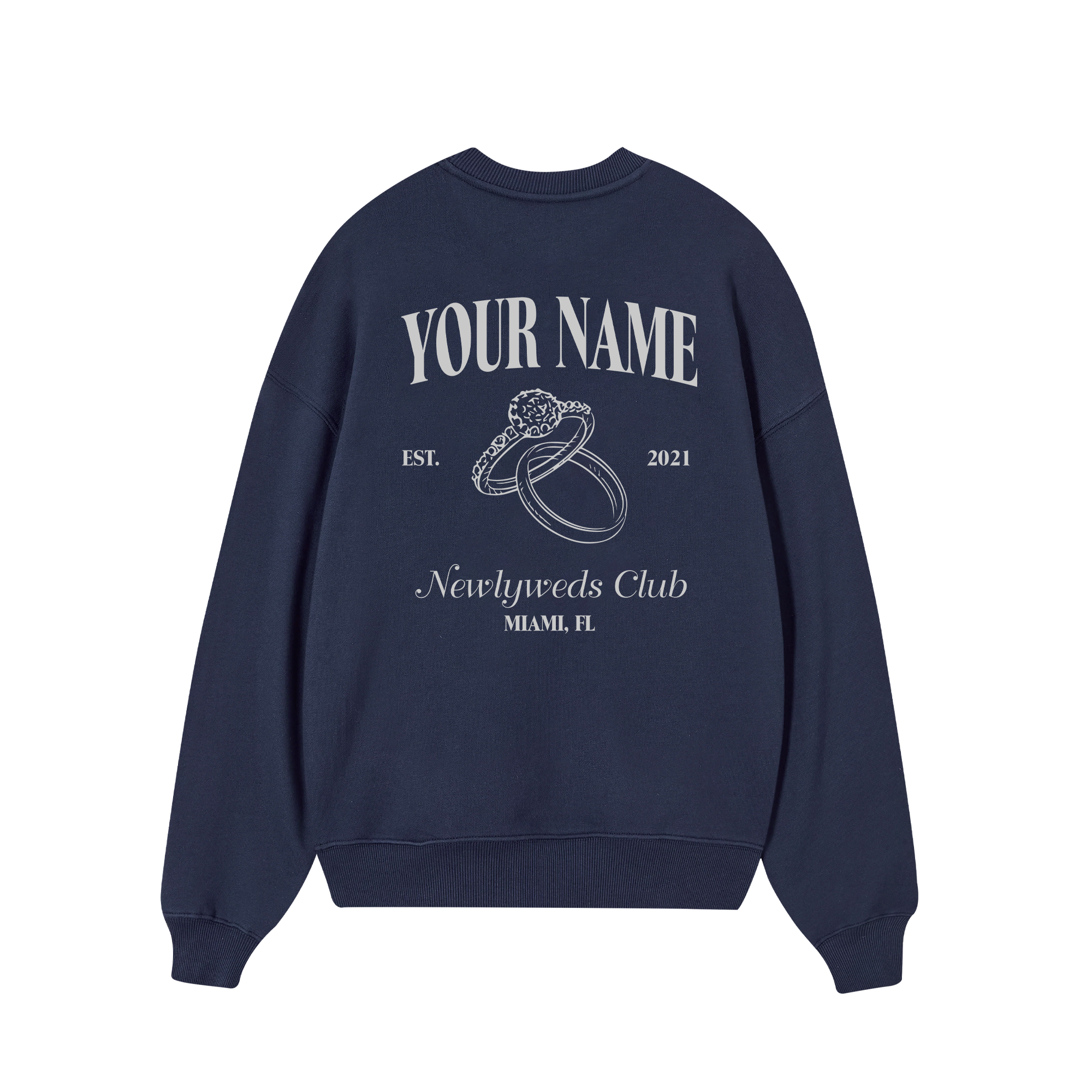 Custom Couple Newlyweds Club Sweater