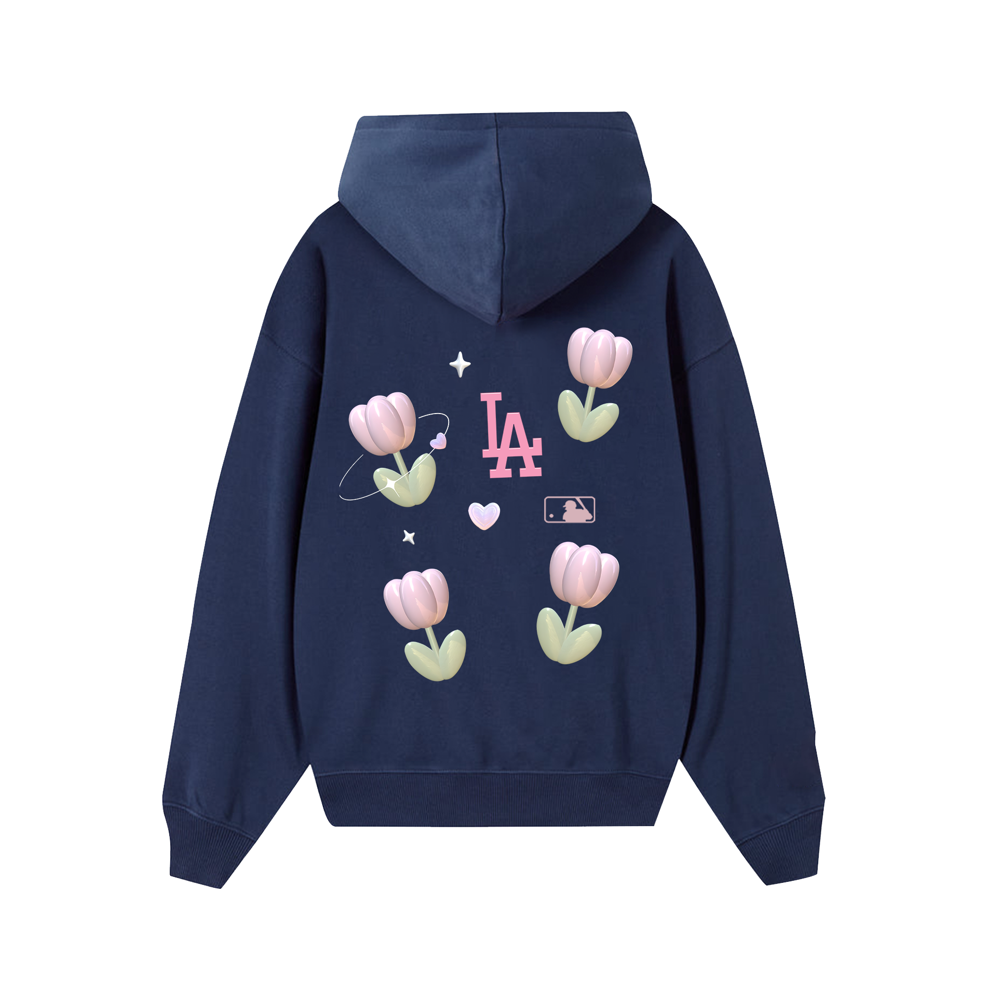 MLB Floral Cute LA Tulip  Hoodie