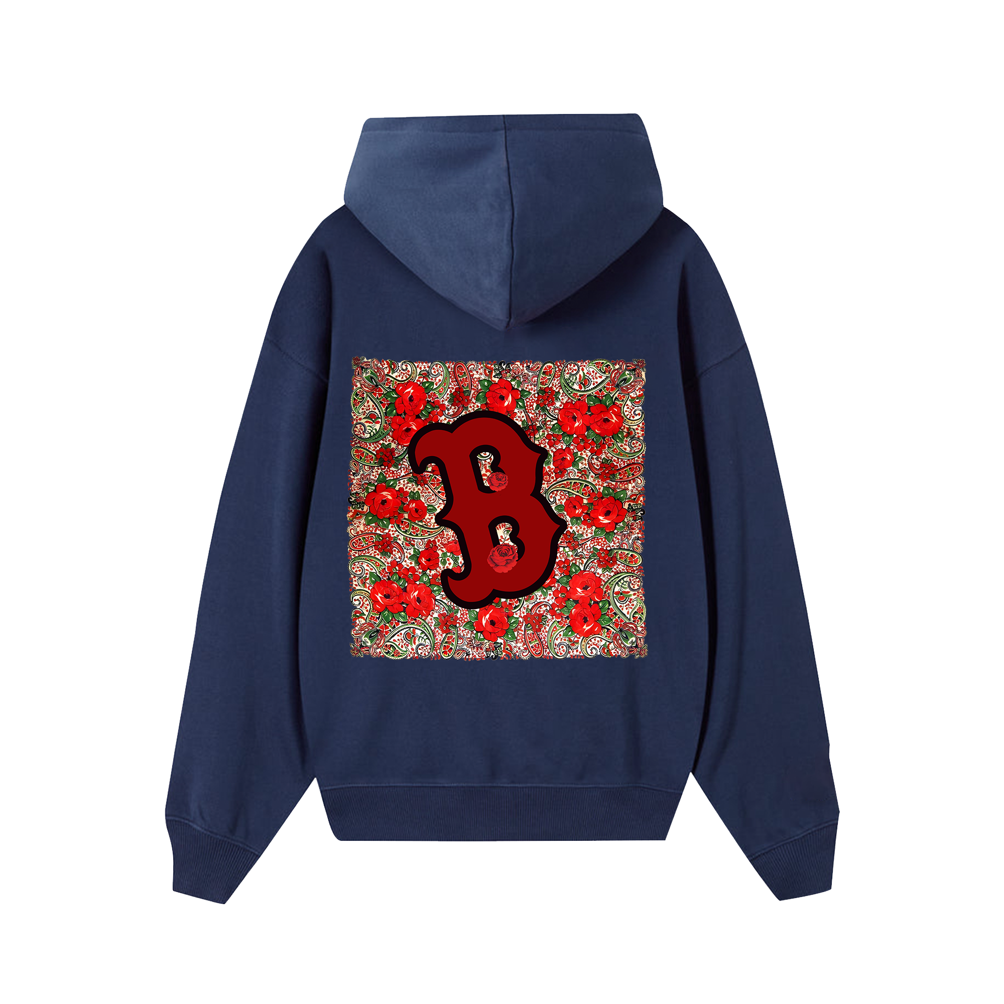 MLB Floral Retro Boston Rose Hoodie