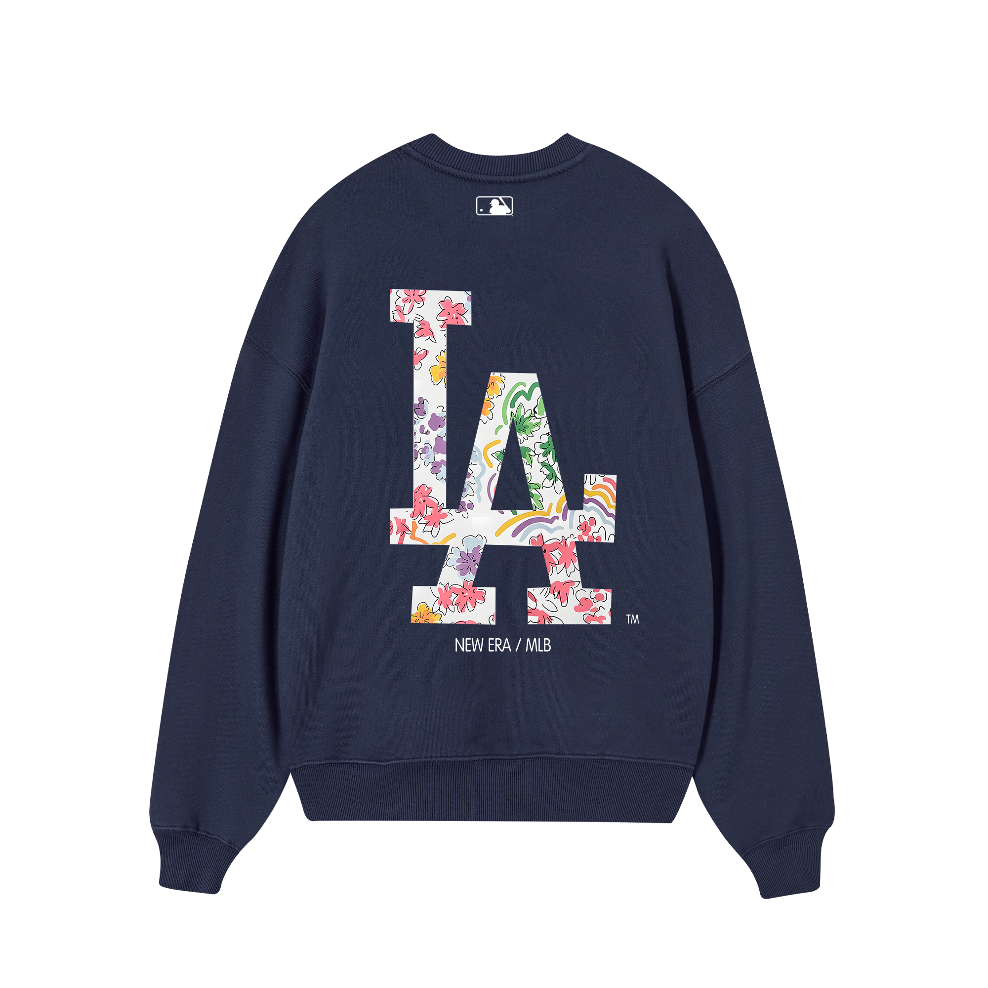 MLB Floral LA Tropical Flower Summer Sweater