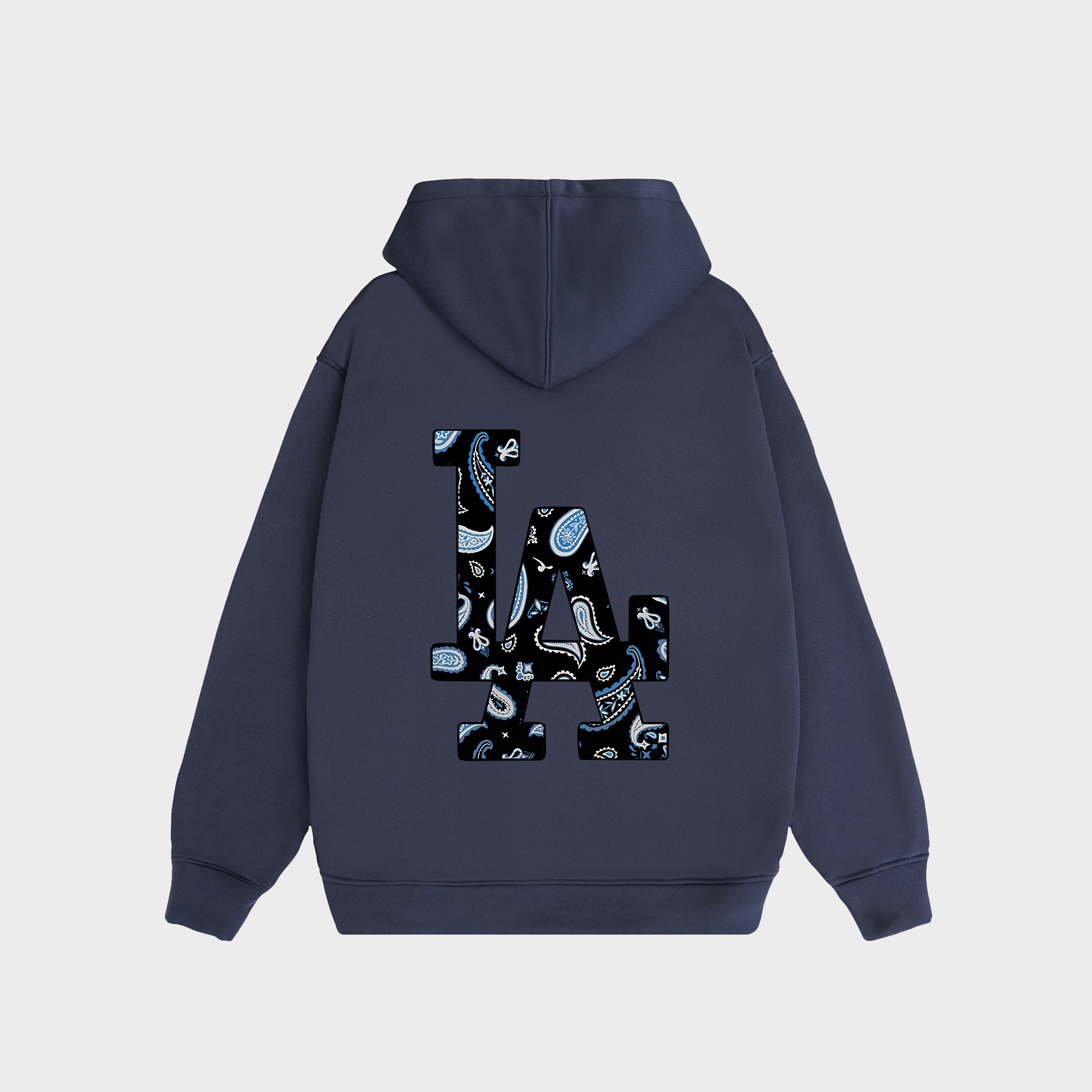 MLB Floral Blue Bandana Hoodie