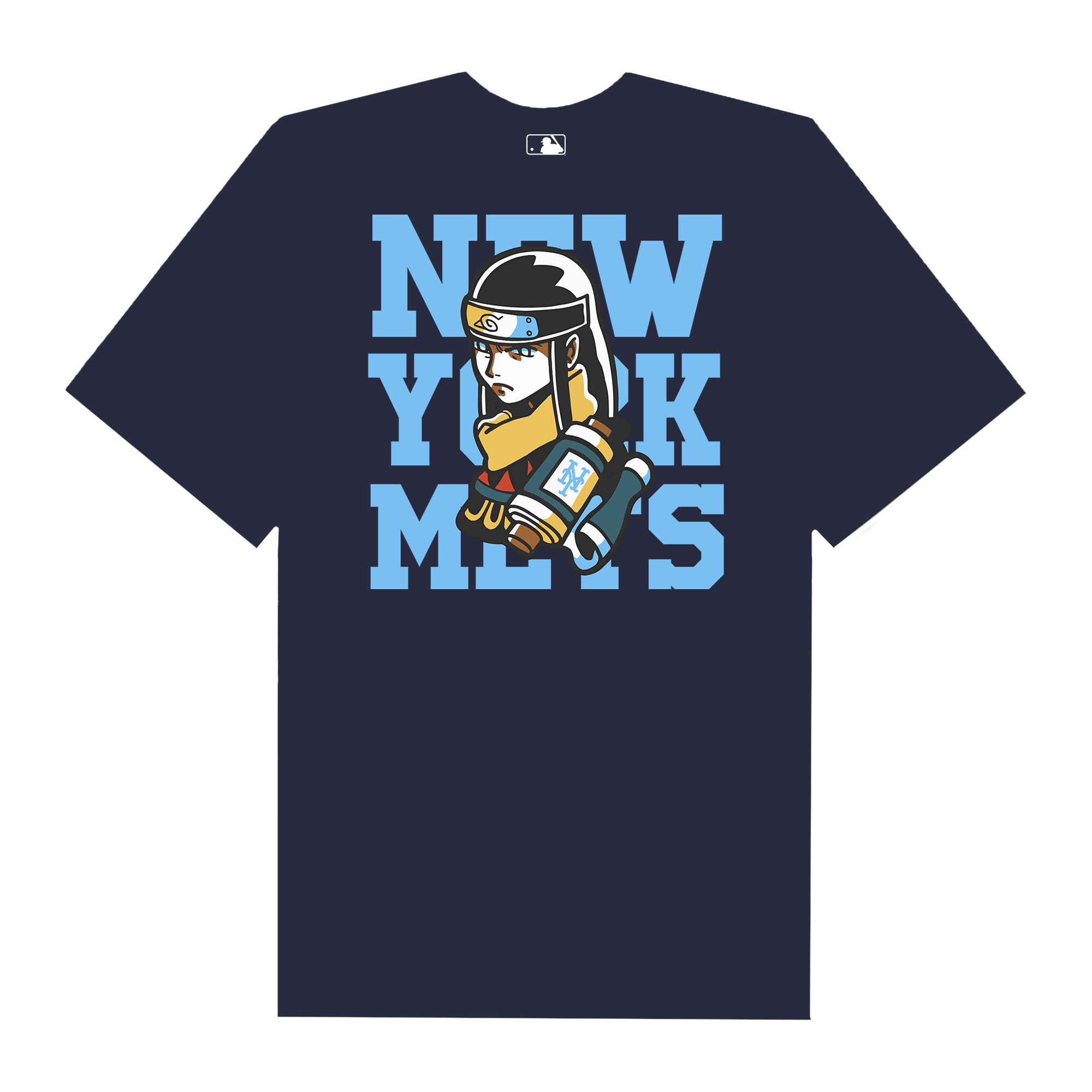 MLB Anime Naruto Neji New York Mets T-Shirt