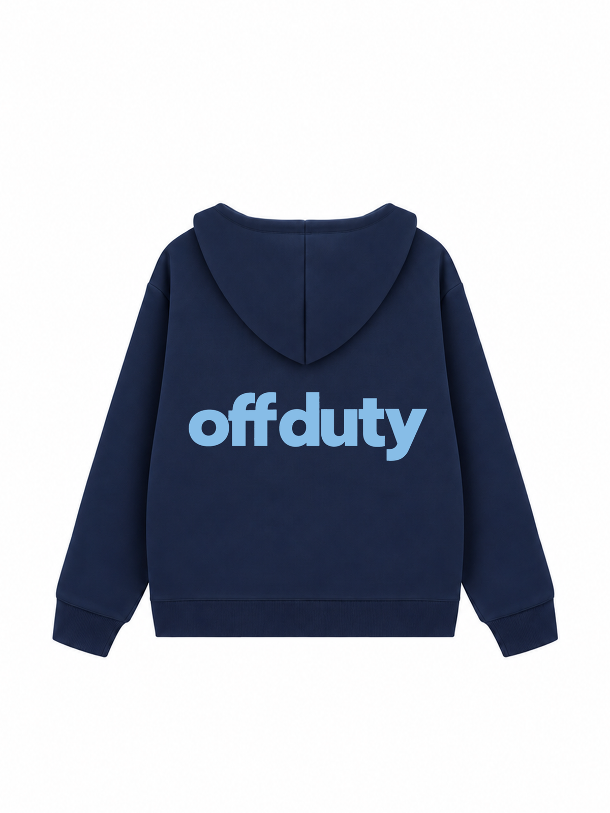 Áo Hoodie Zip Nỉ Hai Da Blue Off Duty