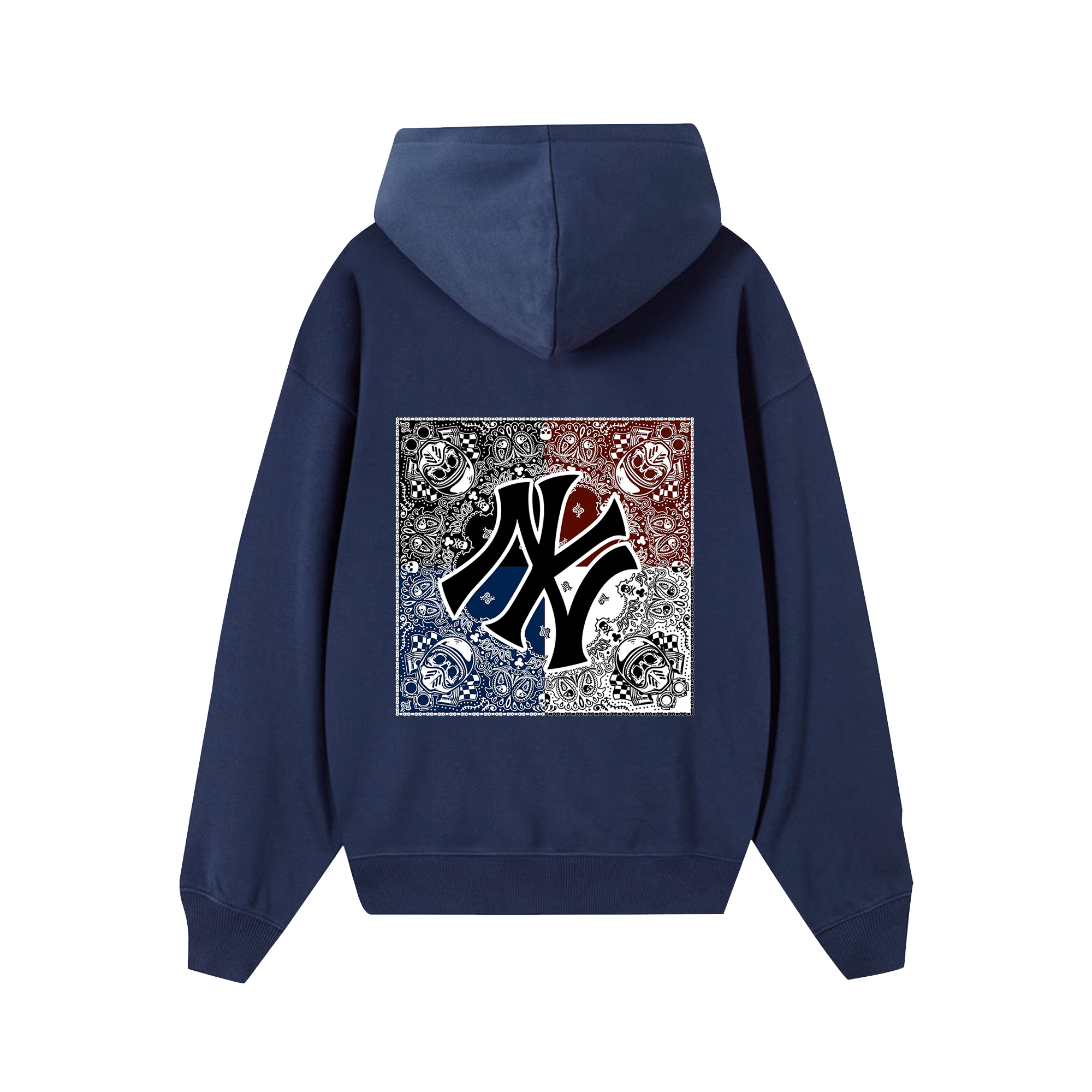 MLB Floral USA Skull Hoodie