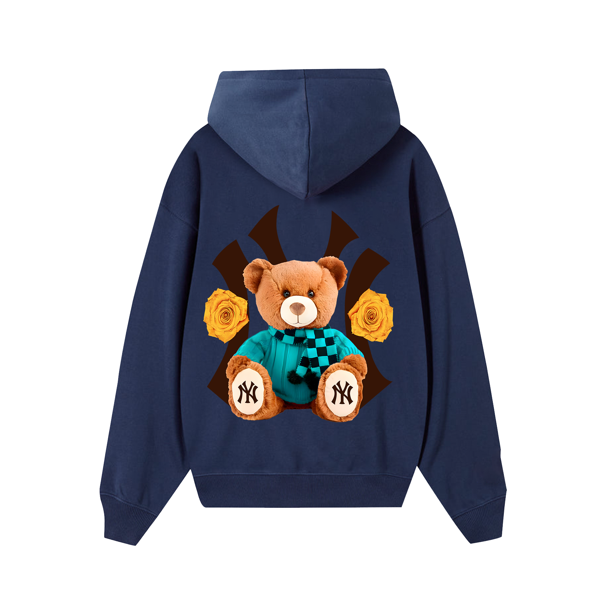 MLB Floral Teddy Bear Hoodie