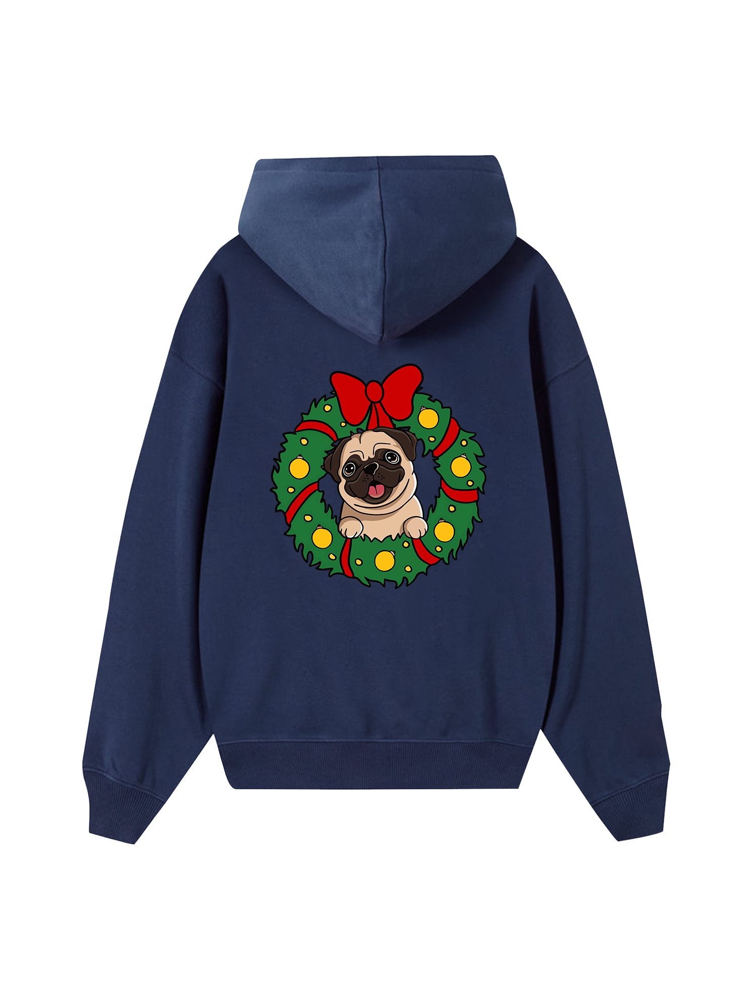 Pug In A Wreath Hoodie