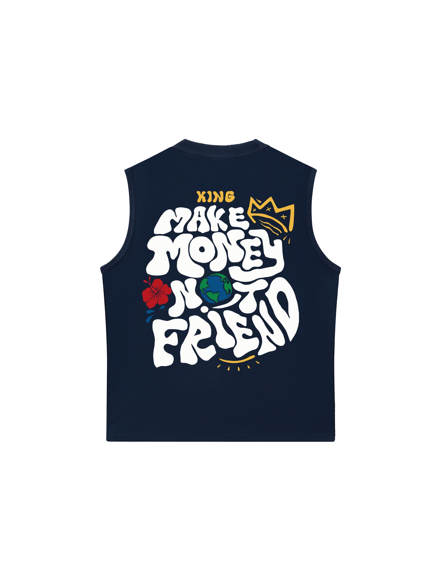 Áo Ba Lỗ Relaxed Fit Money King Make Not Friend
