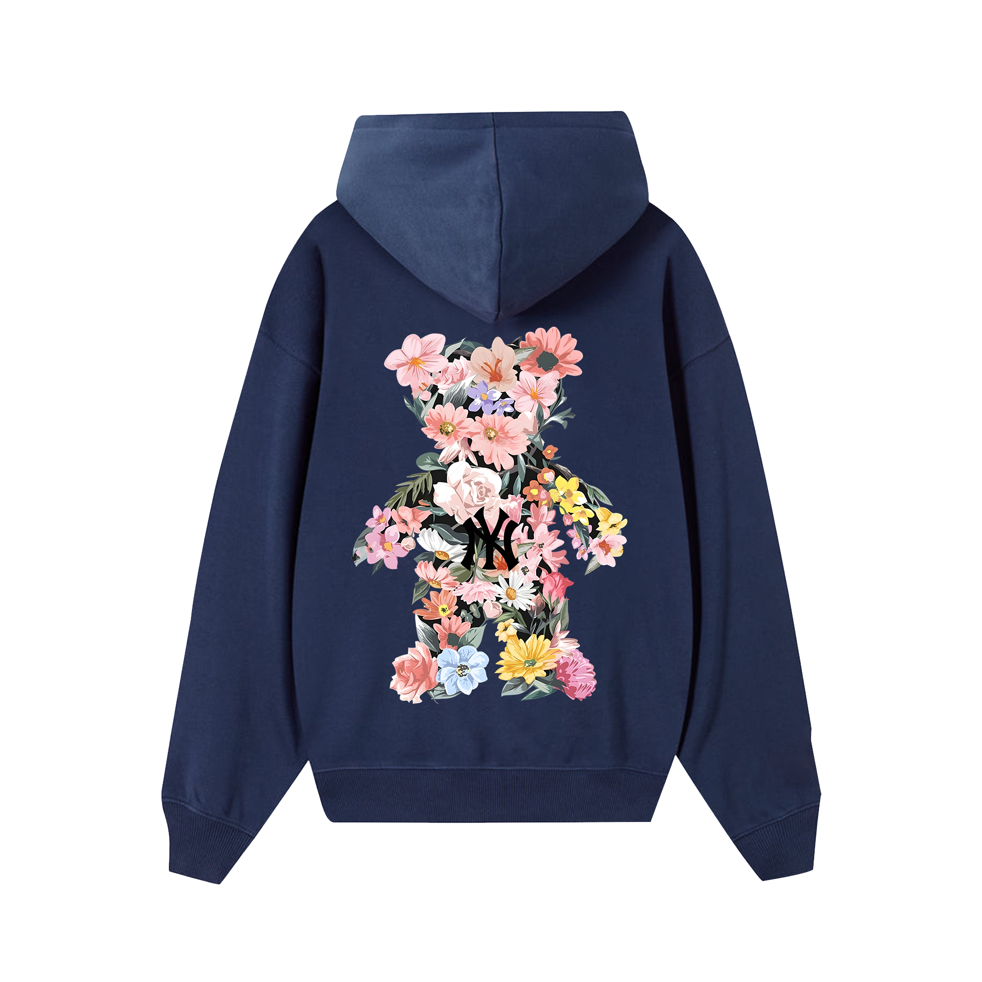 MLB Floral Teaddy Bear Flower Hoodie