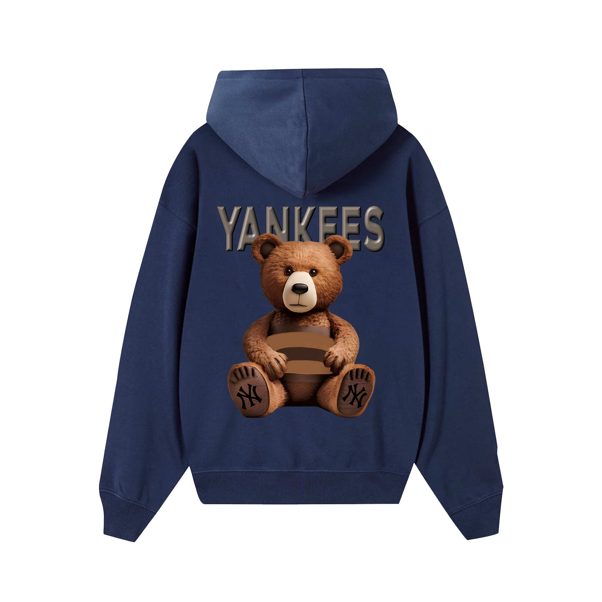 MLB Floral Teddy Bear Luxury Hoodie