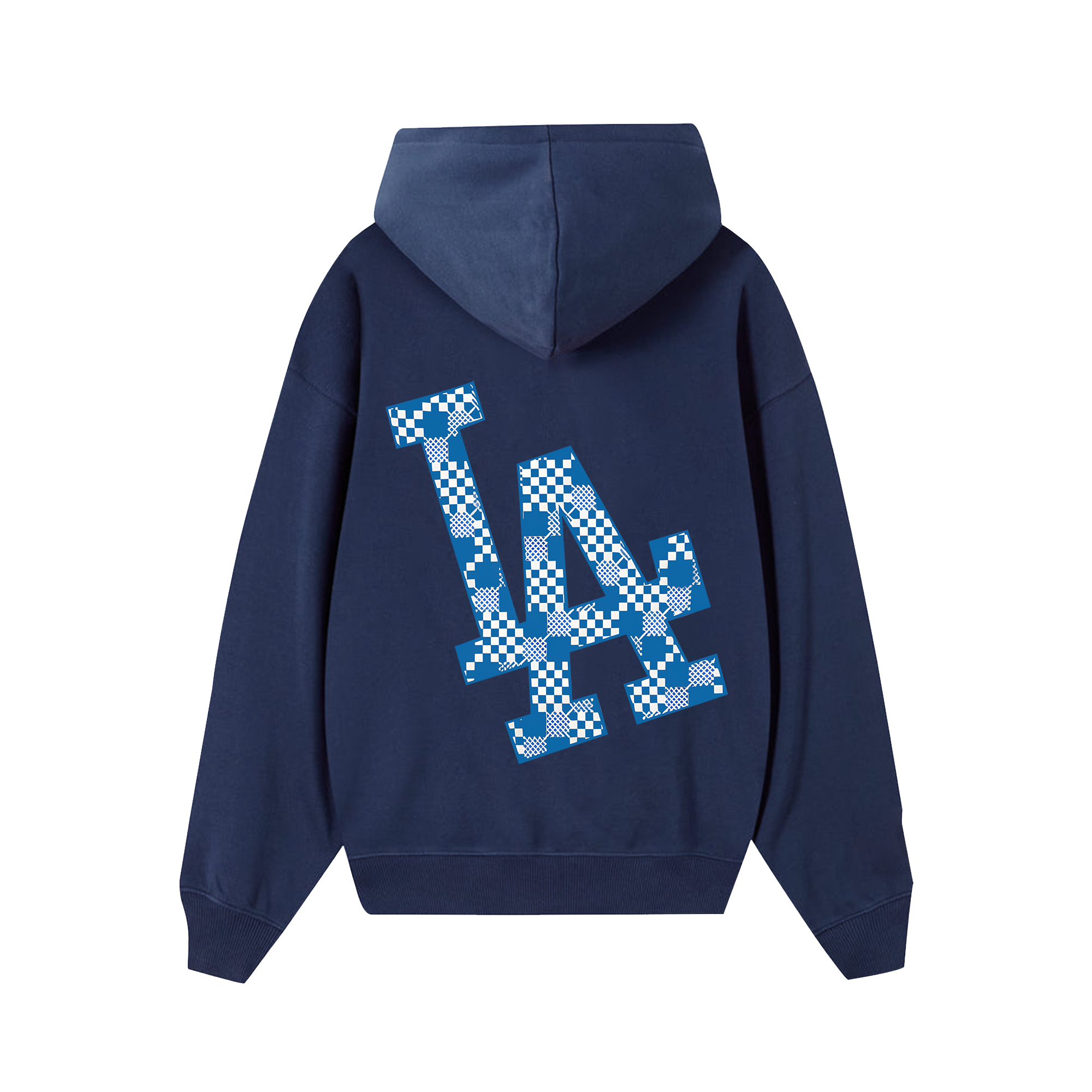 MLB Floral Blue Checkered Hoodie