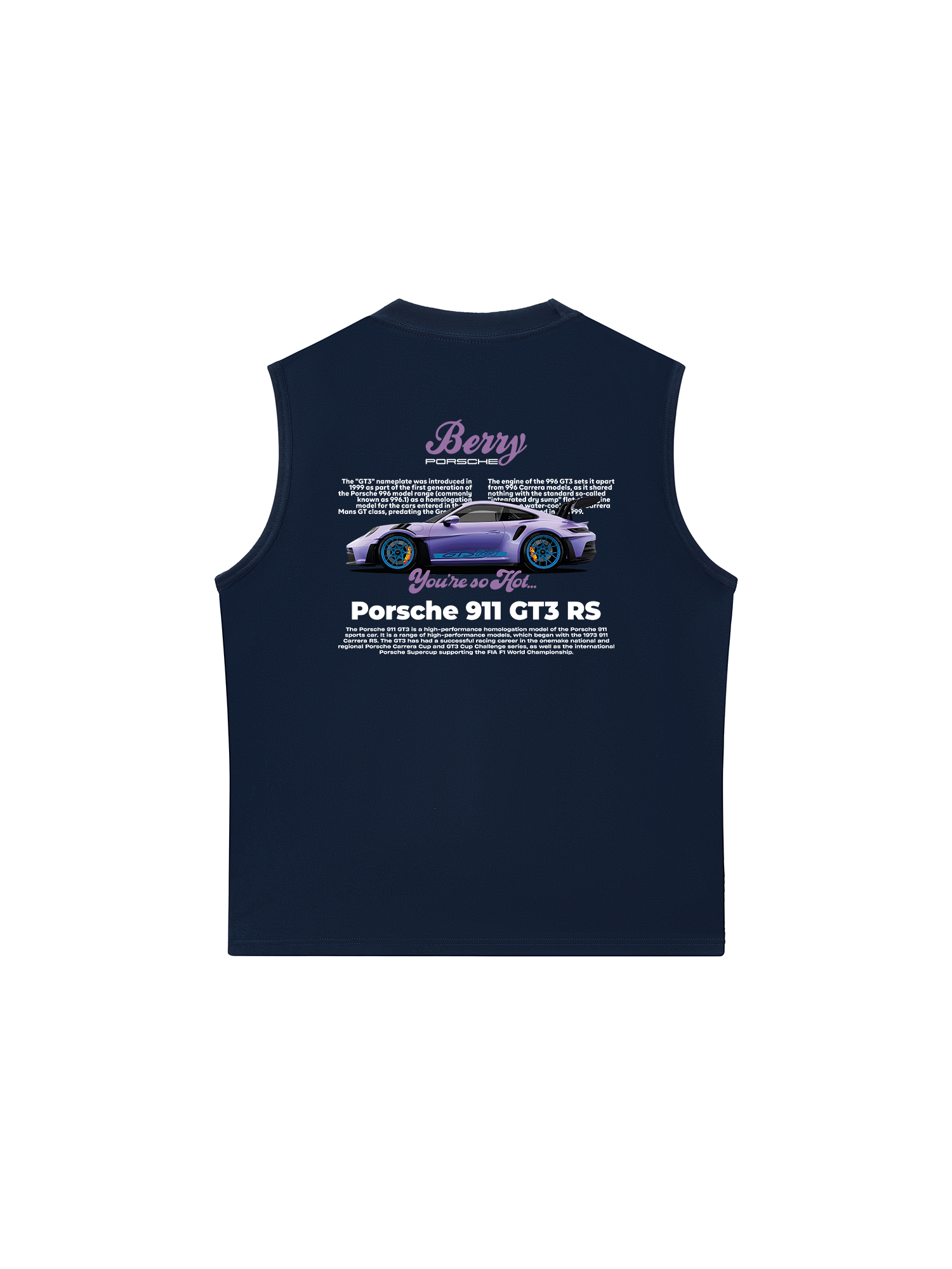 Áo Ba Lỗ Relaxed Fit Porsche Violet Berry