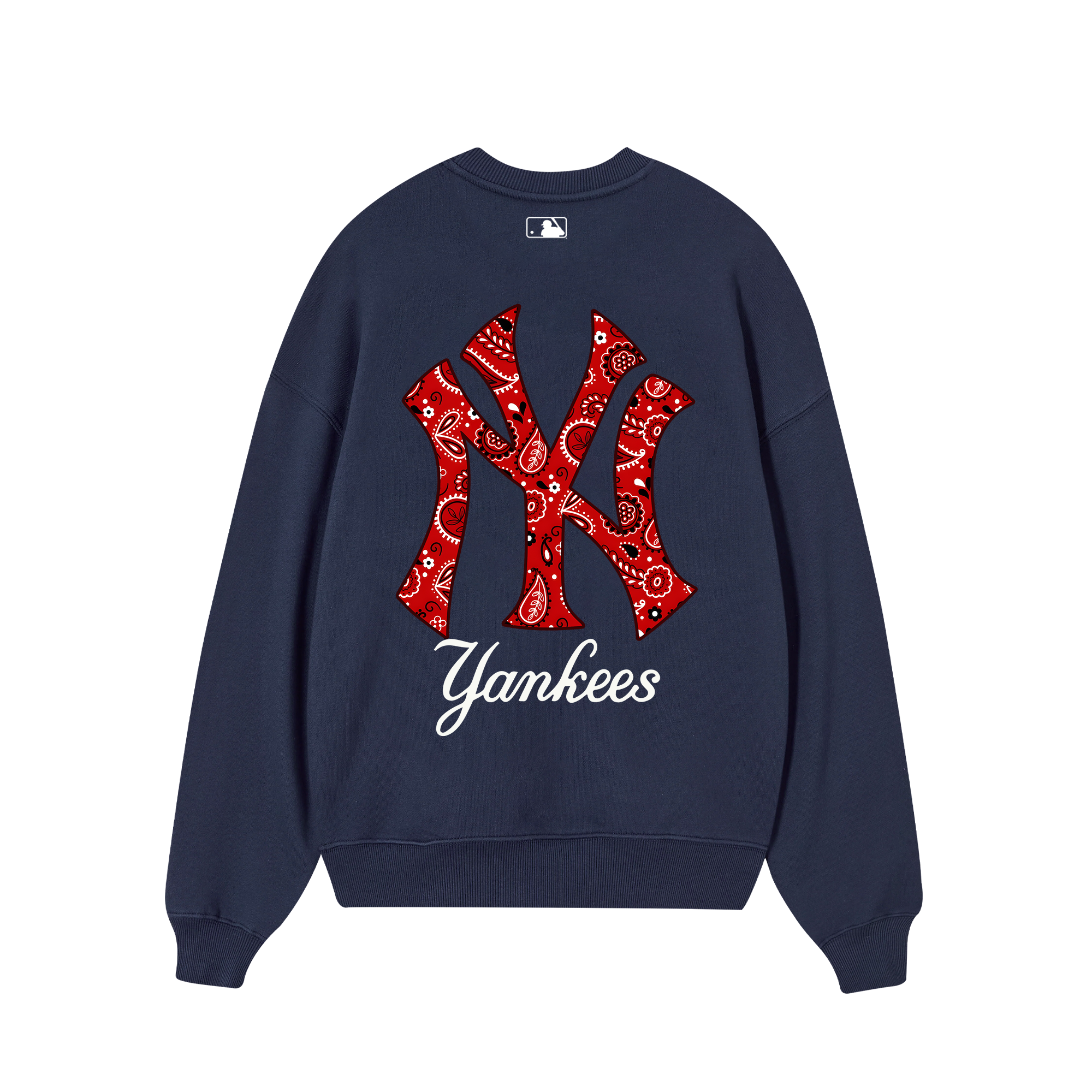 MLB Floral Red Logo Yeankees Sweater