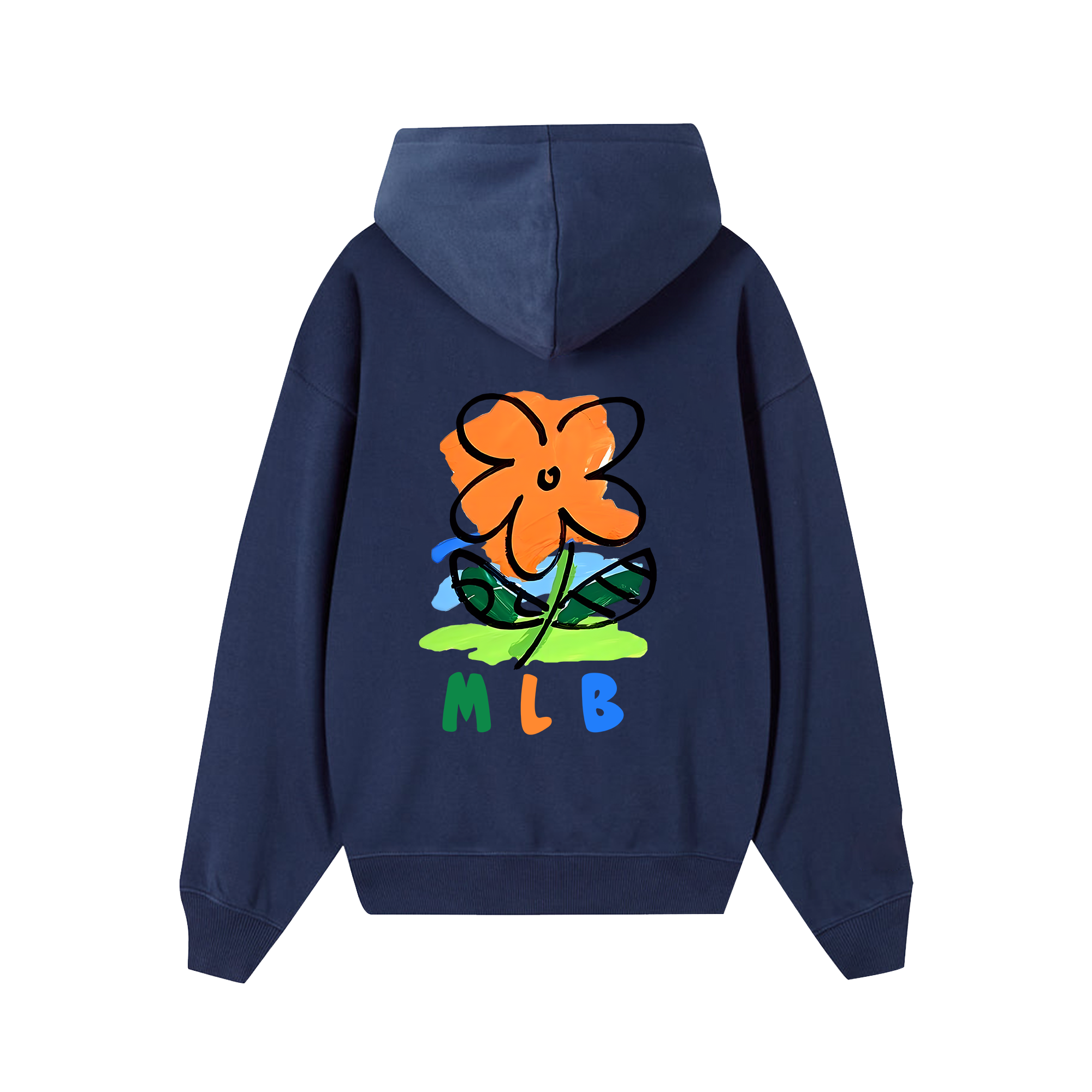 MLB Floral Cute Flower Crayon Hoodie